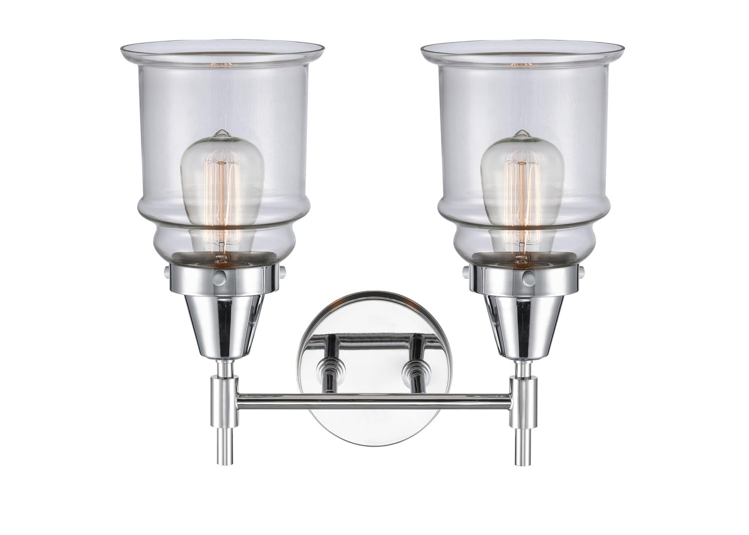 Innovations 447-2W-PC-G182-LED Chrome Finish Transitional LED Bathroom Vanity Light - Perfect for Modern Bathrooms, Powder Rooms & Home Renovations