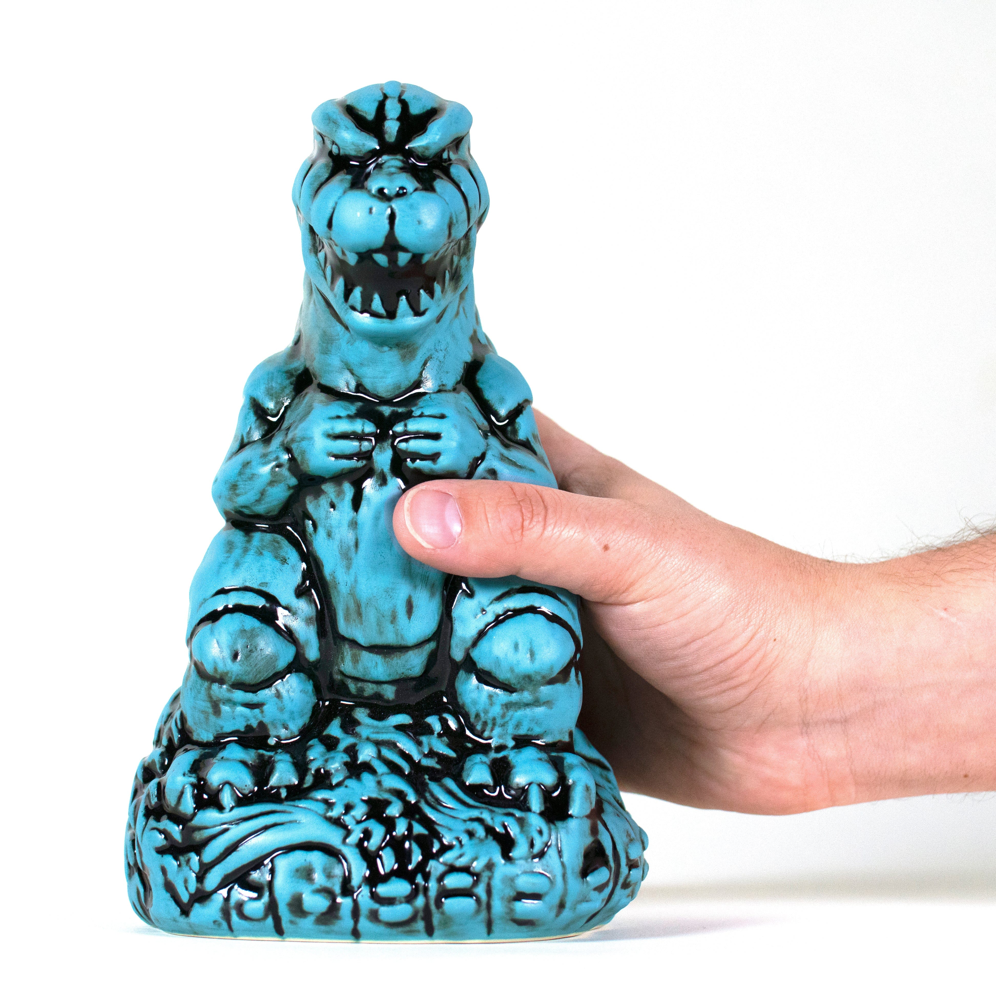 Godzilla 74 Tiki Mug - Heat Ray Variant Collectible Ceramic Cup | Limited Edition Pop Culture Drinkware for Home Bar, Themed Parties & Movie Nights