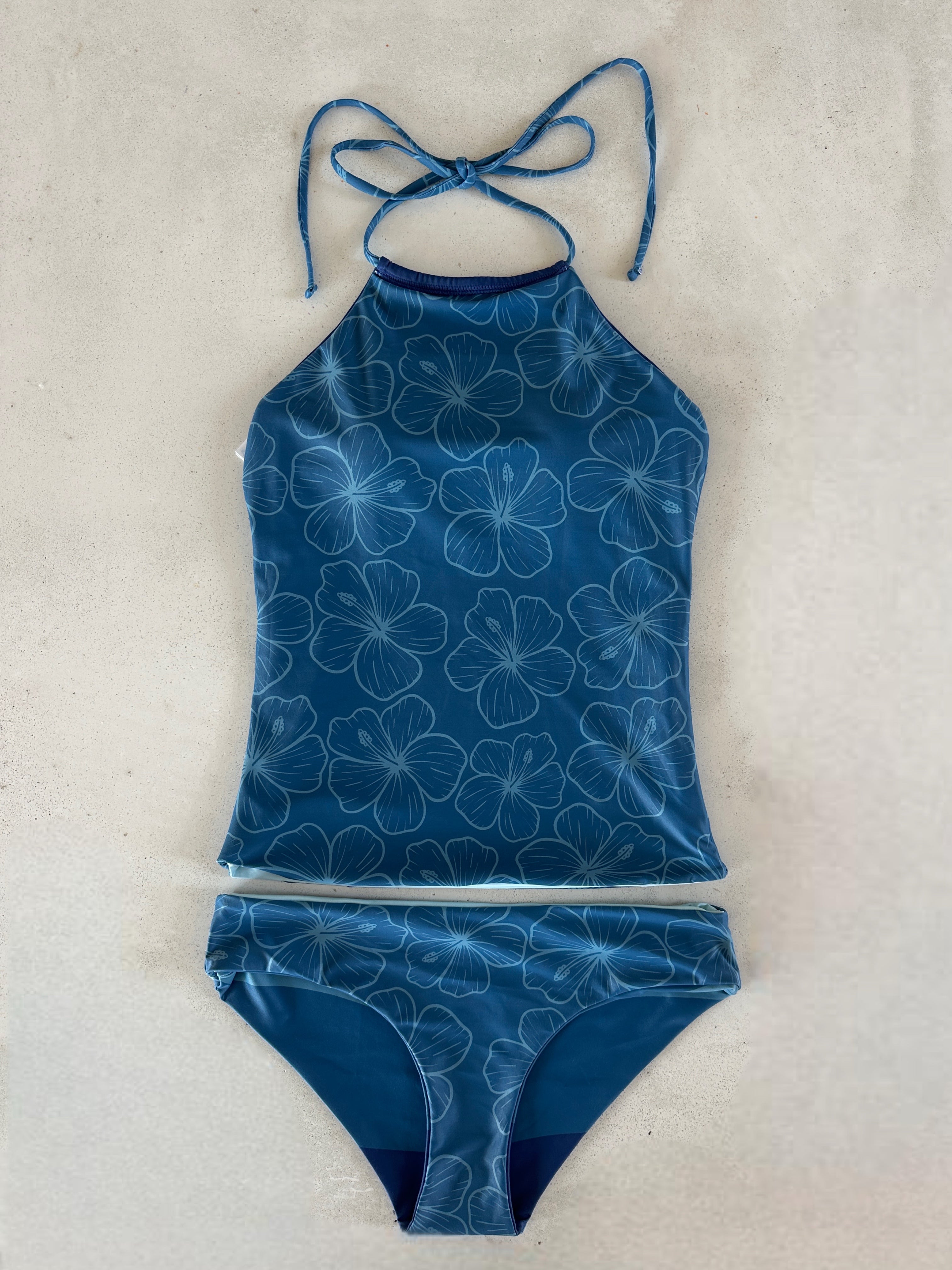 Flora Reversible Tankini Top for Women - Stylish Two-Piece Swimwear for Beach & Pool | Perfect for Vacation, Swimming, and Sunbathing