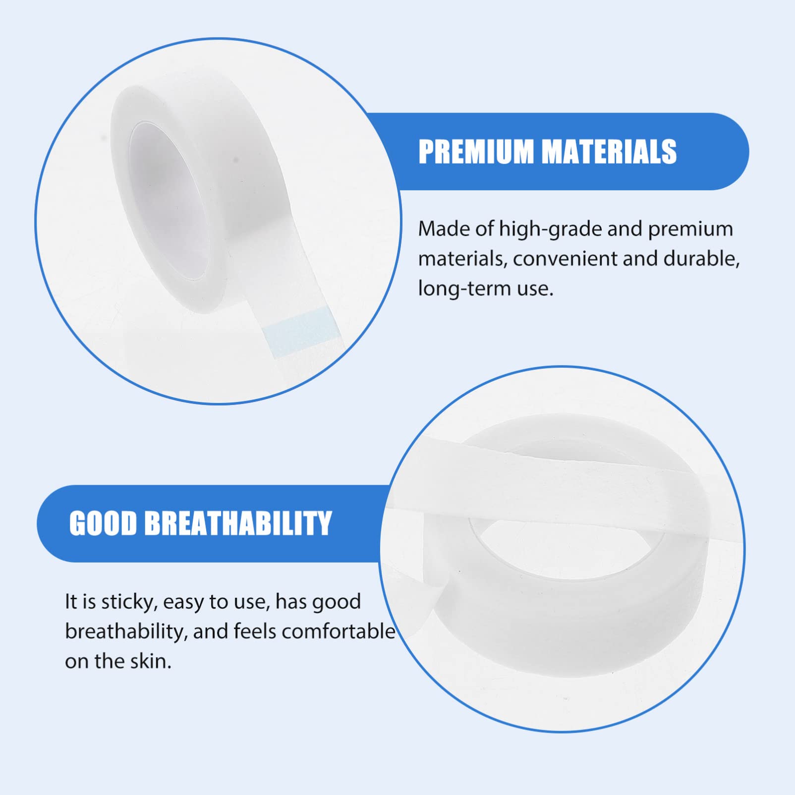 NOLITOY 10 Rolls Medical Non-Woven Tape - Breathable First Aid Tape for Wound Care, Sports Injuries & Sensitive Skin | Hospital, Home & Emergency First Aid Supplies