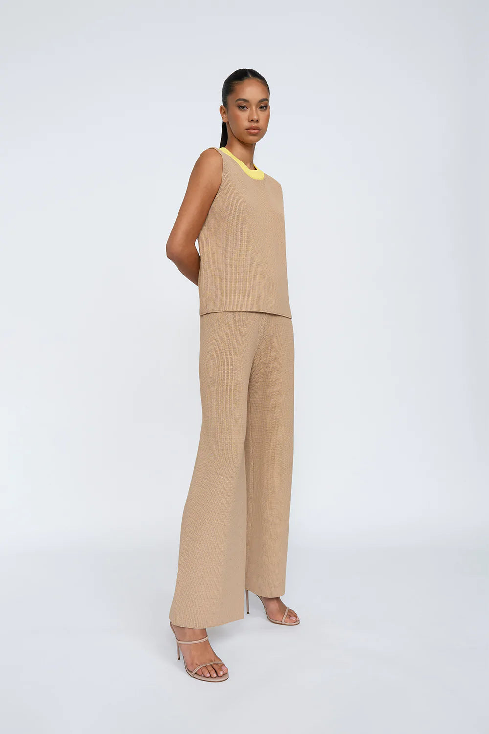 Flynn Sleeveless Knit Top for Women - Summer Casual Stretch Cotton Blouse - Perfect for Beach, Vacation & Everyday Wear