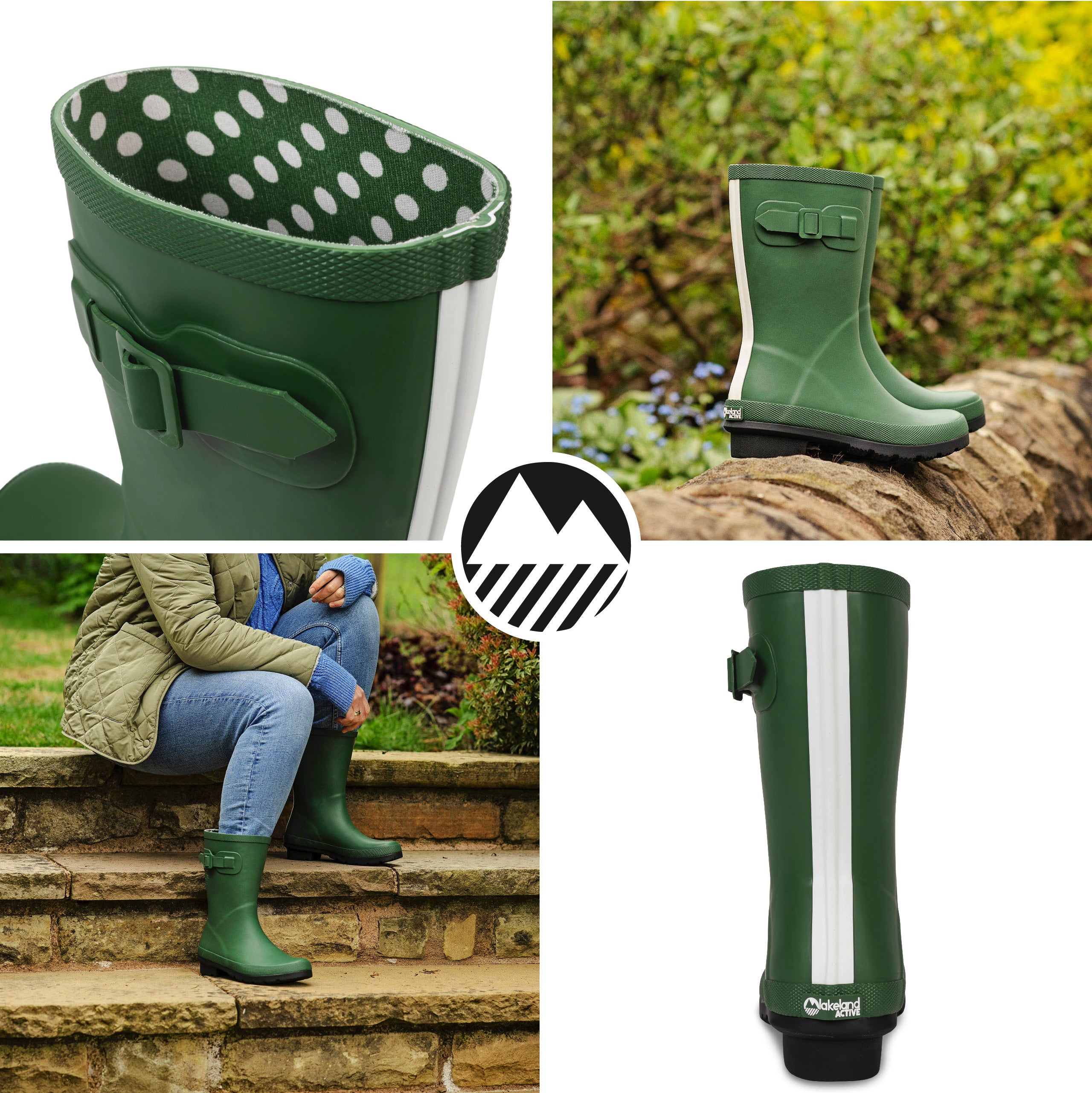 Women's Lyzzick Waterproof Wellington Boots - Comfortable Rain Boots for Outdoor, Gardening & Farm Use