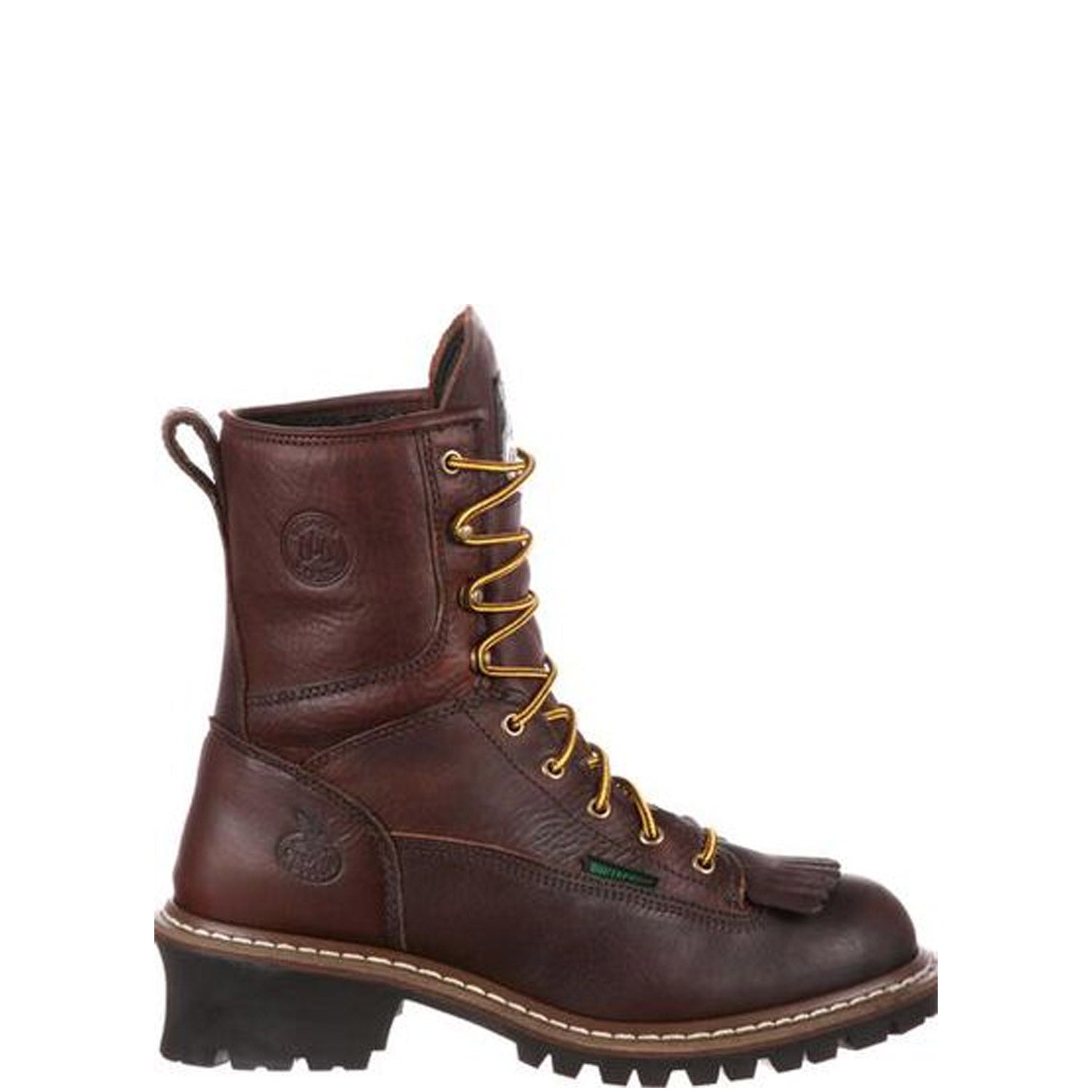 Georgia Boot Men's 8 Inch Waterproof Soft Toe Logger Work Boots - Durable Safety Shoes for Construction, Hiking & Outdoor Work