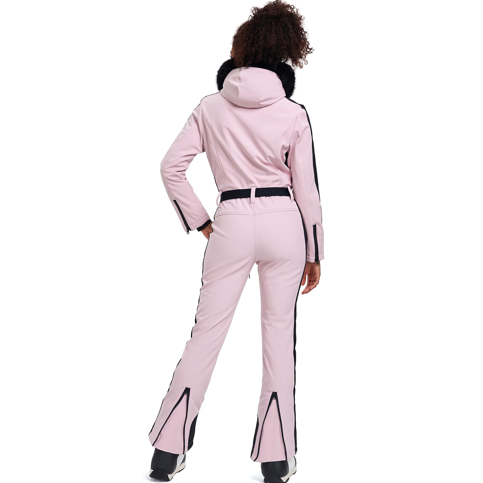 HOTIAN Women's Slim Fit Waterproof Ski Suit - One Piece Jumpsuit for Snowboarding & Winter Outdoor Activities | Warm & Comfortable for Skiing, Snow Sports & Cold Weather Adventures