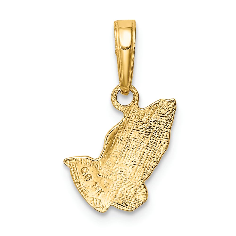 14K Yellow Gold Praying Hands Charm Pendant - Religious Jewelry for Women & Men - Perfect for Gifts, Baptism, First Communion & Daily Wear