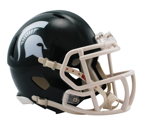 Michigan State Spartans Mini Speed Helmet - Collectible College Football Memorabilia for Fans & Decor