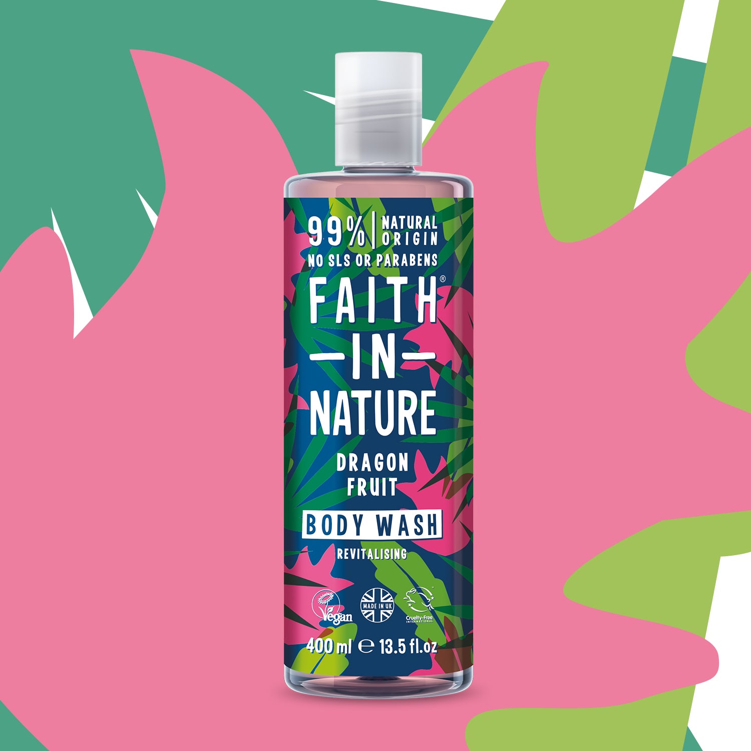 Organic Dragon Fruit Body Wash for Glowing Skin - Hydrating & Nourishing Shower Gel with Vitamin C - Perfect for Dry, Sensitive Skin & Daily Skincare Routine
