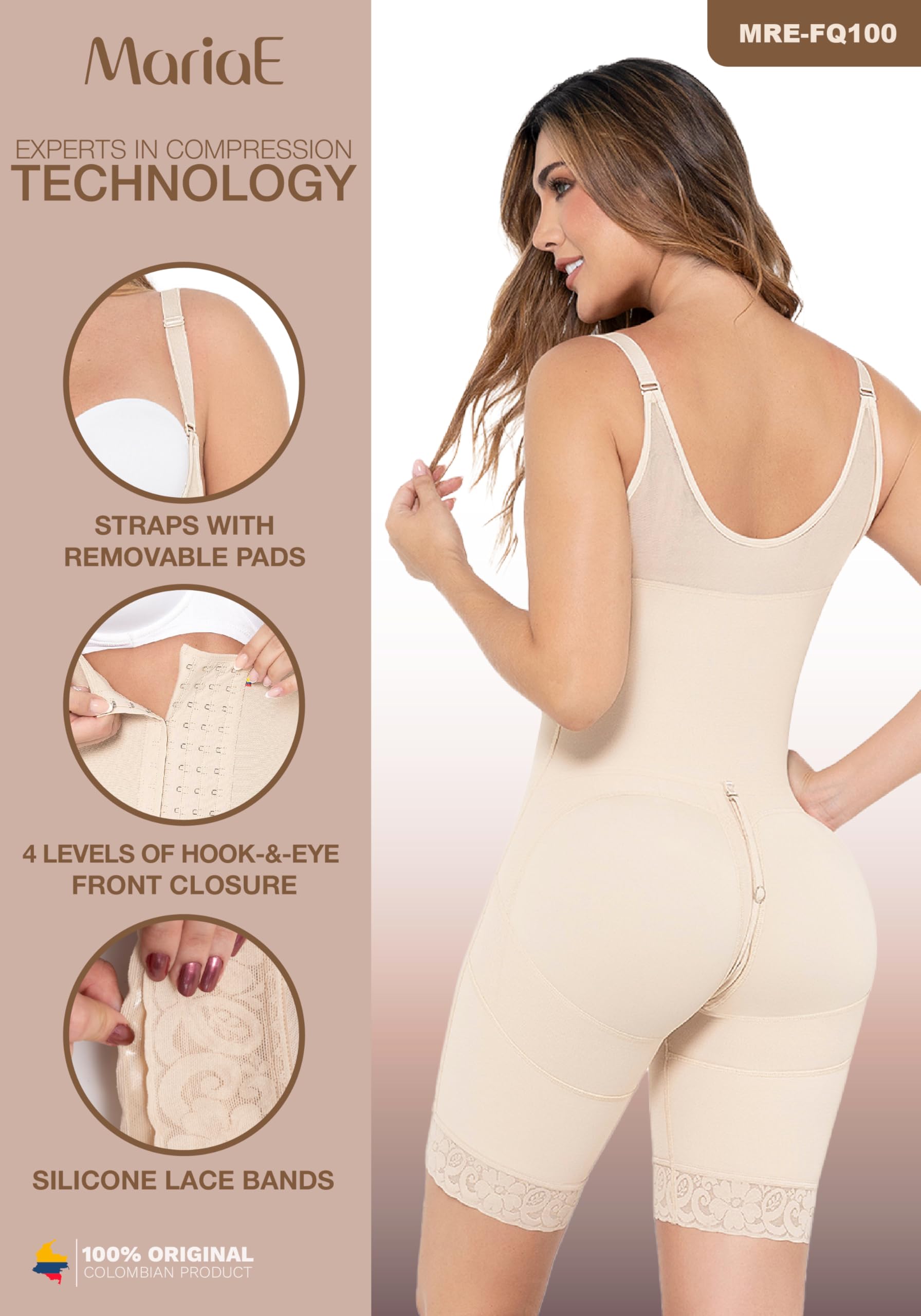 MARIAE Postpartum Girdle for Women - Full Body Shaper, Waist Trainer & Belly Band | Colombian Shapewear for Post Pregnancy Recovery | Perfect for C-Section Recovery & Everyday Wear