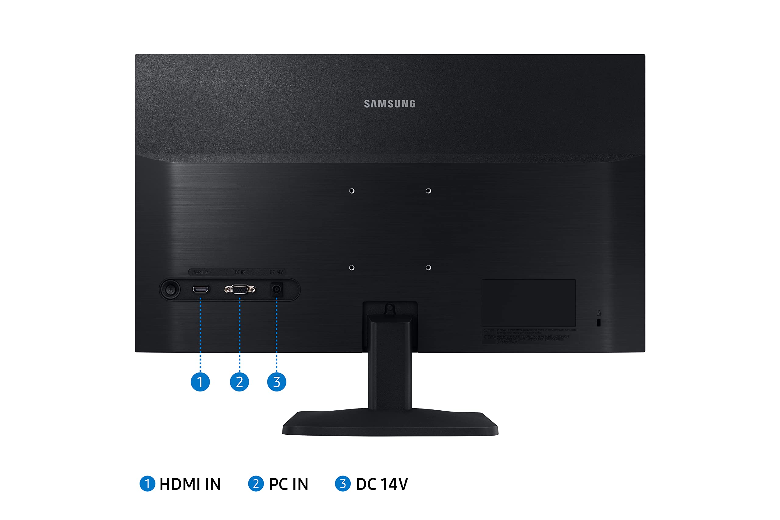 SAMSUNG S33A Series 24-Inch FHD 1080p Computer Monitor with HDMI, VA Panel, Eye Saver Mode & Game Mode - LS24A338NHNXZA Black - Perfect for Home Office, Gaming & Entertainment