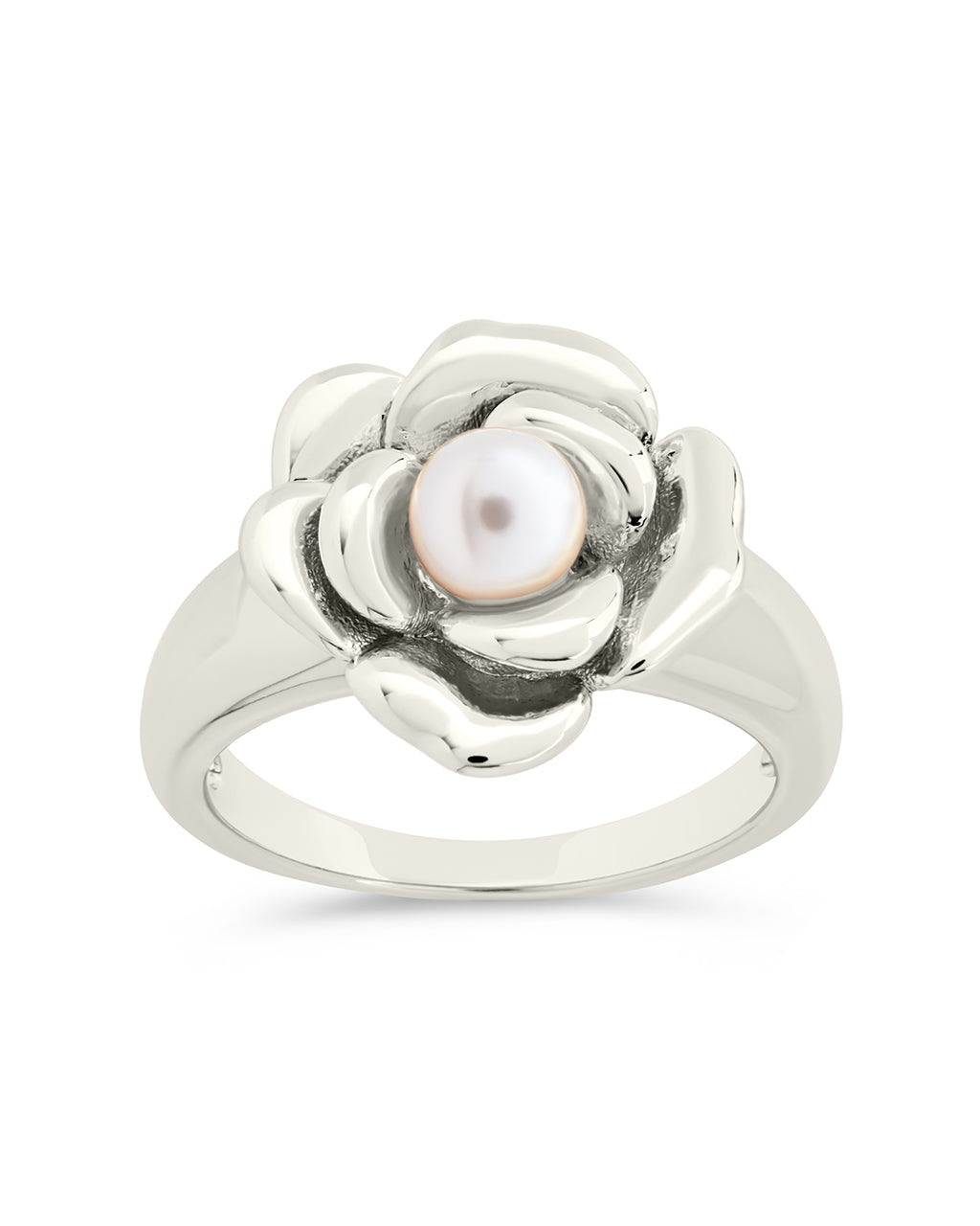 Rosa Pearl Flower Ring for Women - Elegant Floral Jewelry Gift for Wedding, Anniversary & Special Occasions