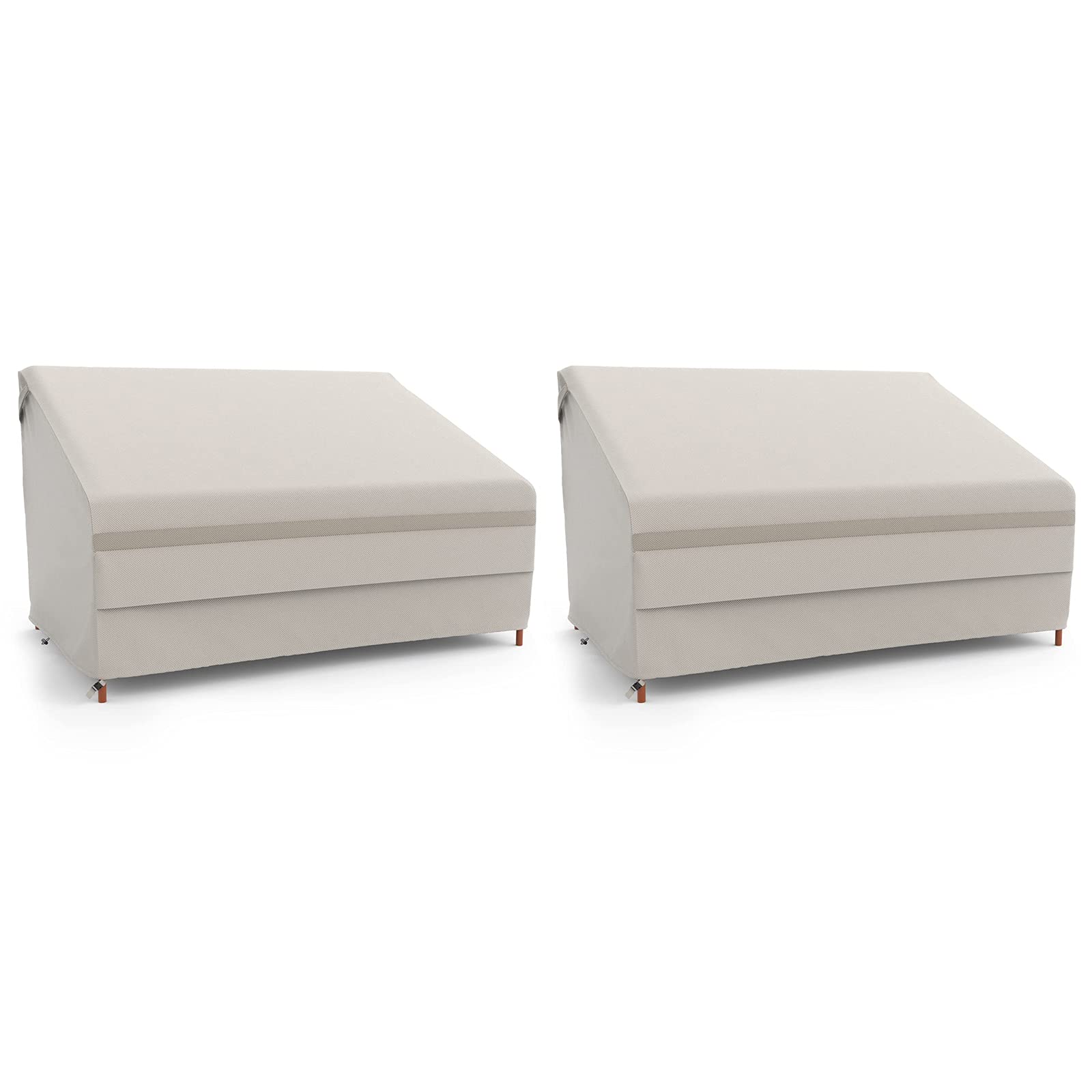 MR.COVER 96-Inch & 78-Inch Outdoor Sofa Cover Set - Waterproof, UV-Resistant, Heavy-Duty Beige Patio Furniture Covers for All Weather Protection - Perfect for Garden, Deck, and Backyard Use (Amenre Series)