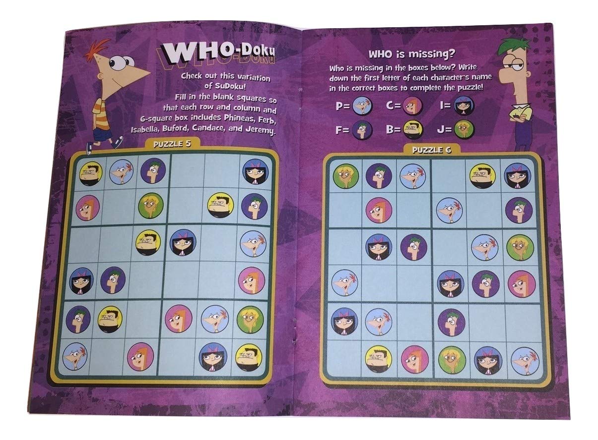 Phineas and Ferb Sudoku Fun Book Volume 2 - Kids Puzzle Activity Book with 100+ Challenges | Perfect for Travel, Road Trips & Family Game Night