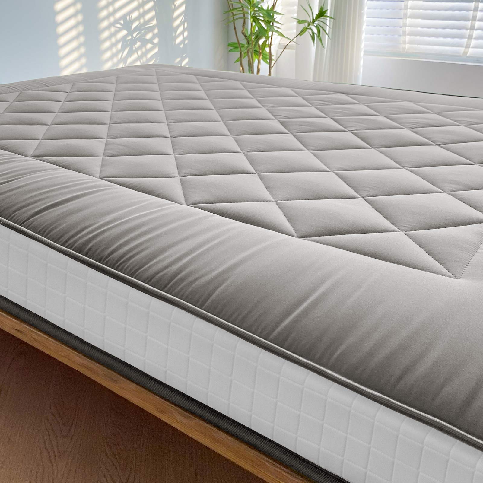 MAXYOYO 6-Inch Extra Thick Japanese Futon Mattress - Premium Diamond Quilted Floor Bed for Bedroom, Guest Room & Small Spaces - Dark Grey - Ideal for Apartments, Dorms & Minimalist Living