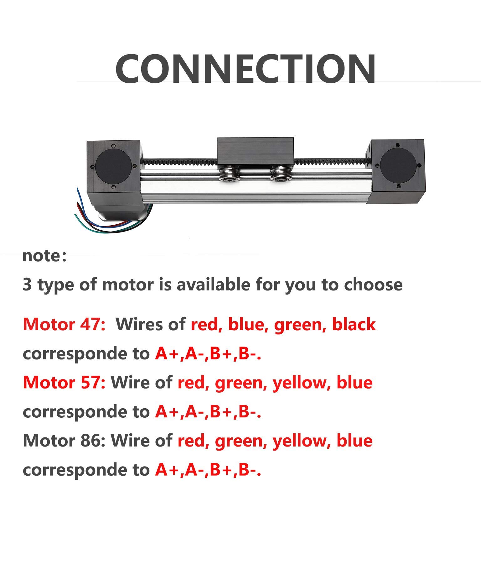 3M Roller Guide Slide Memory Belt Model - 800mm Effective Travel Length, 42 Stepper Motor Nema 17, XP Series Motion Sliding Table System for CNC & 3D Printer | Precision Linear Motion for DIY CNC Routers, Laser Cutters, and Automated Manufacturing Equipment