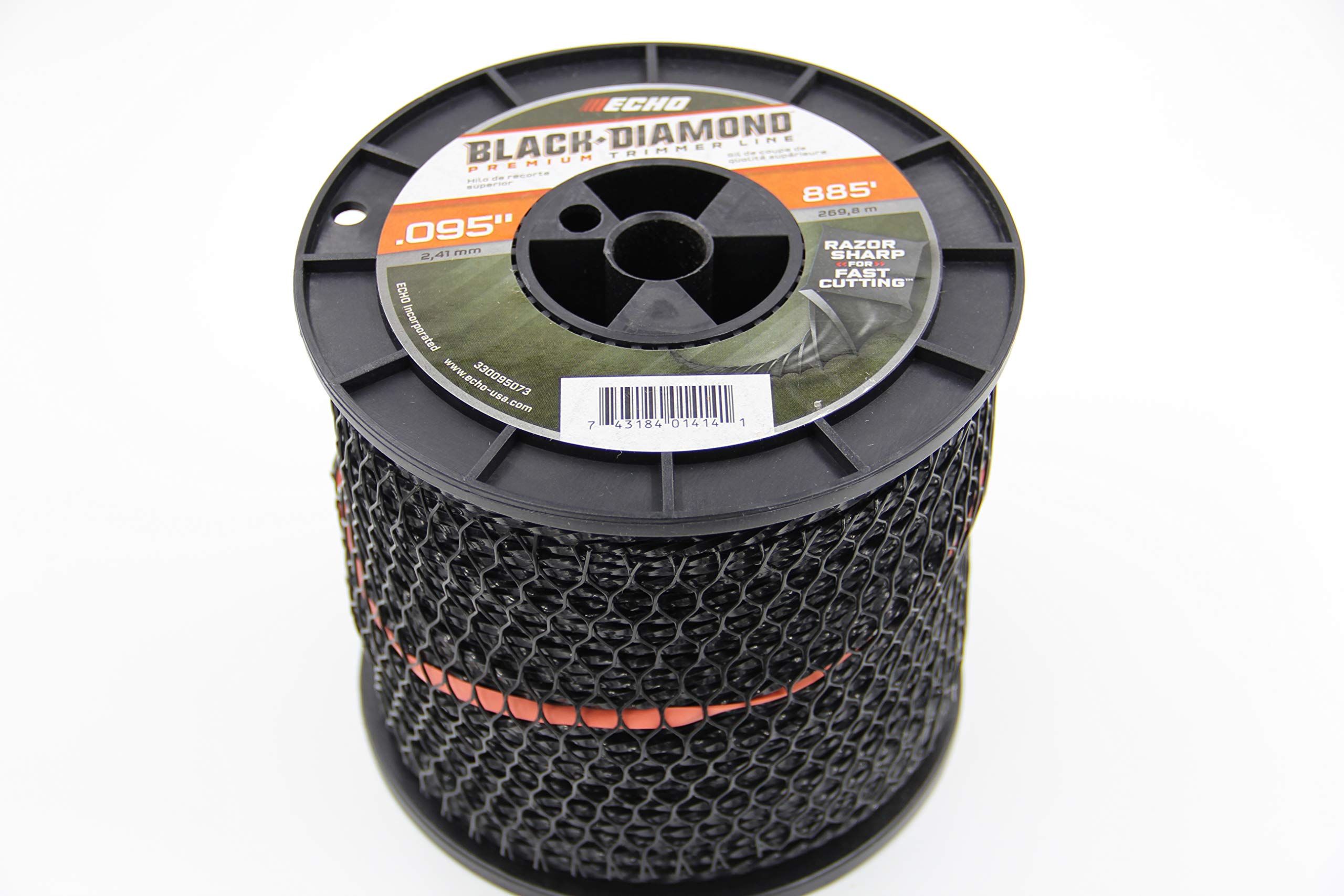 Echo 330095073 Black Diamond Trimmer Line 3lbs .095 Inch - Professional Weed Eater String for Lawn Mower & Garden Trimming