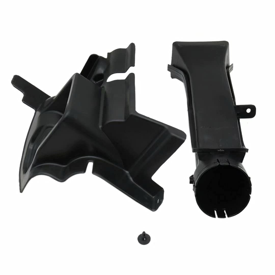 Premium Left Front Driver Side Intake Inlet Tube & Shield - Compatible with 2019-2020 Dodge Charger SRT Hellcat | Part #68424623AA, 6506132AA, 68394595AB | Performance Air Intake Upgrade for Enhanced Engine Power & Efficiency
