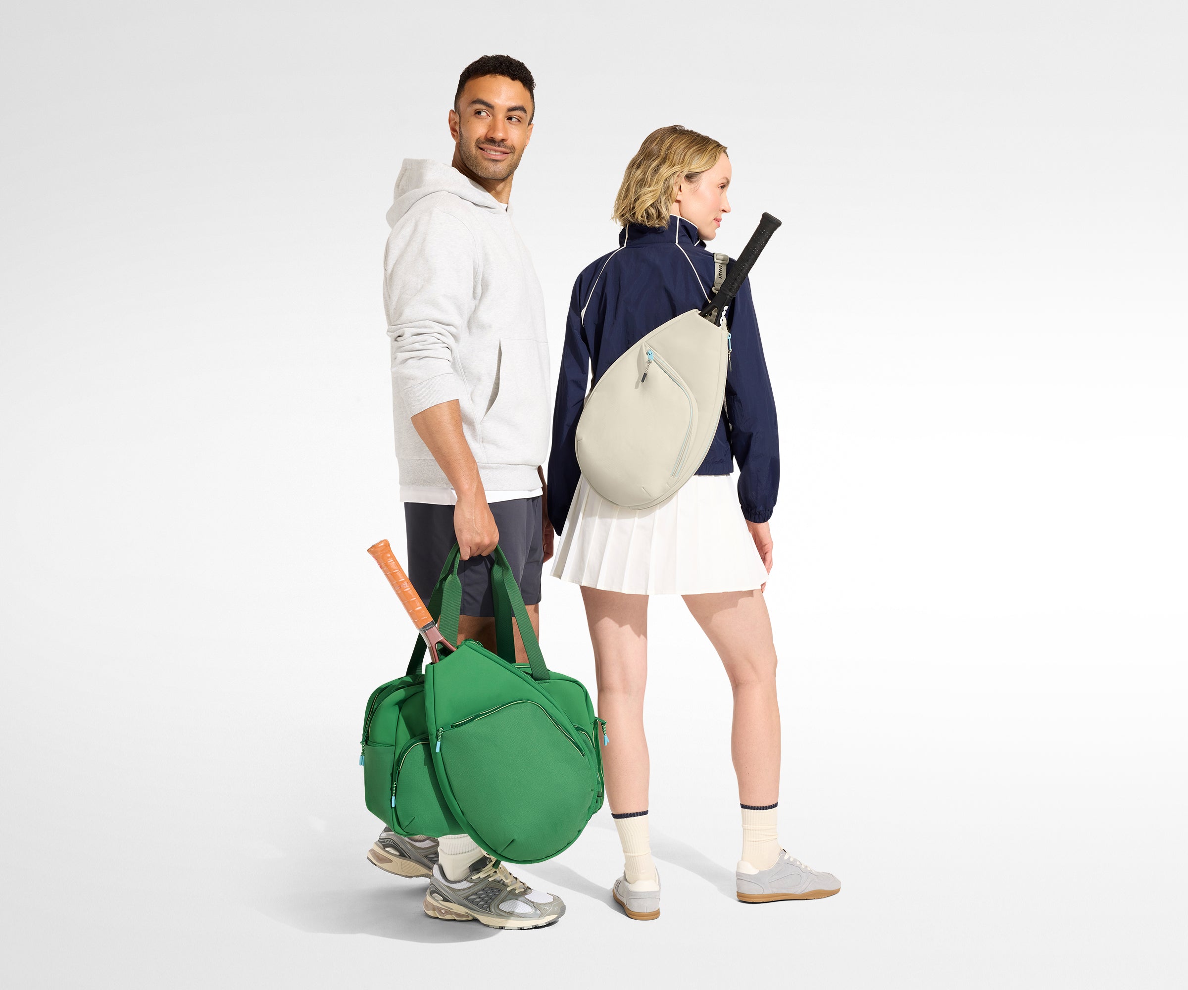 Premium Tennis Racket Bag in Salt White - Durable Sports Gear for Tennis Players | Perfect for Court, Travel & Training Sessions
