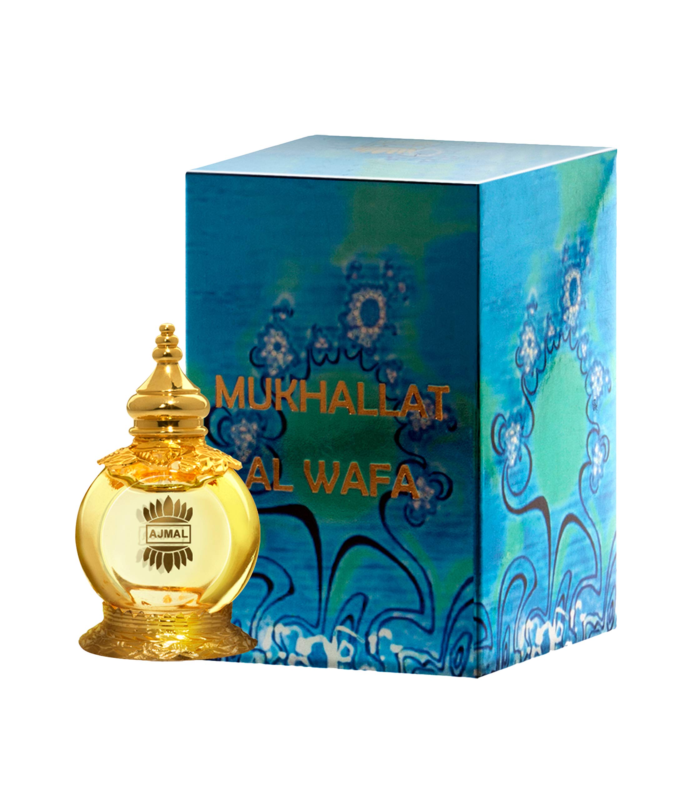 Ajmal Mukhallat Al Wafa Alcohol-Free Oriental Perfume Oil 12ml - Unisex Fragrance & Ajmal Wisal Dhabab 200ml Perfume Body Spray Gift Set for Men - Long Lasting Scent for Date Night, Office, and Special Occasions