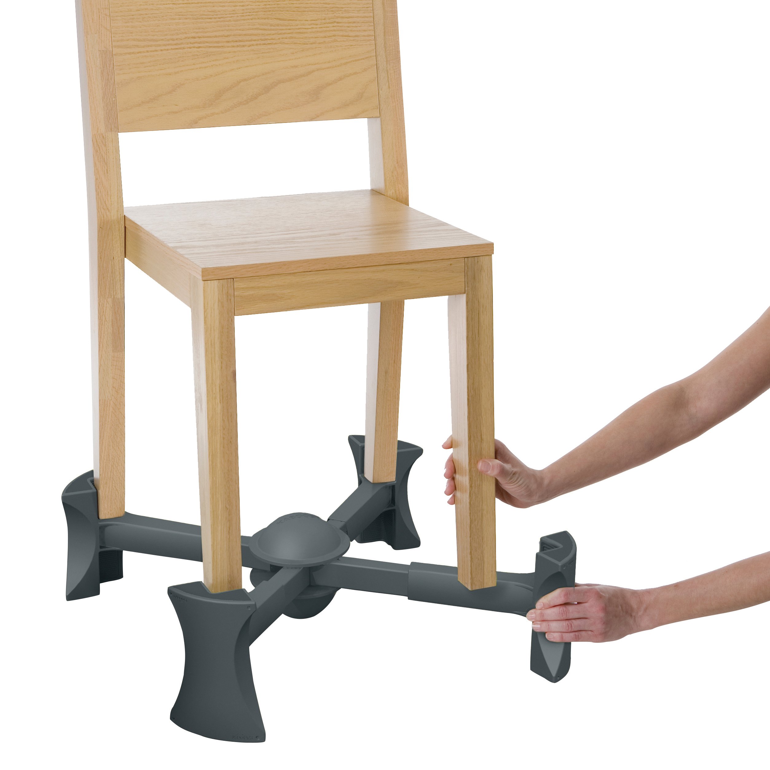 KABOOST Portable Chair Booster Seat for Toddlers & Adults - Adjustable Dining Table Height Booster for Kids, Under Chair Design, Lightweight & Travel-Friendly - Perfect for Restaurants, Home, Travel & Outdoor Dining