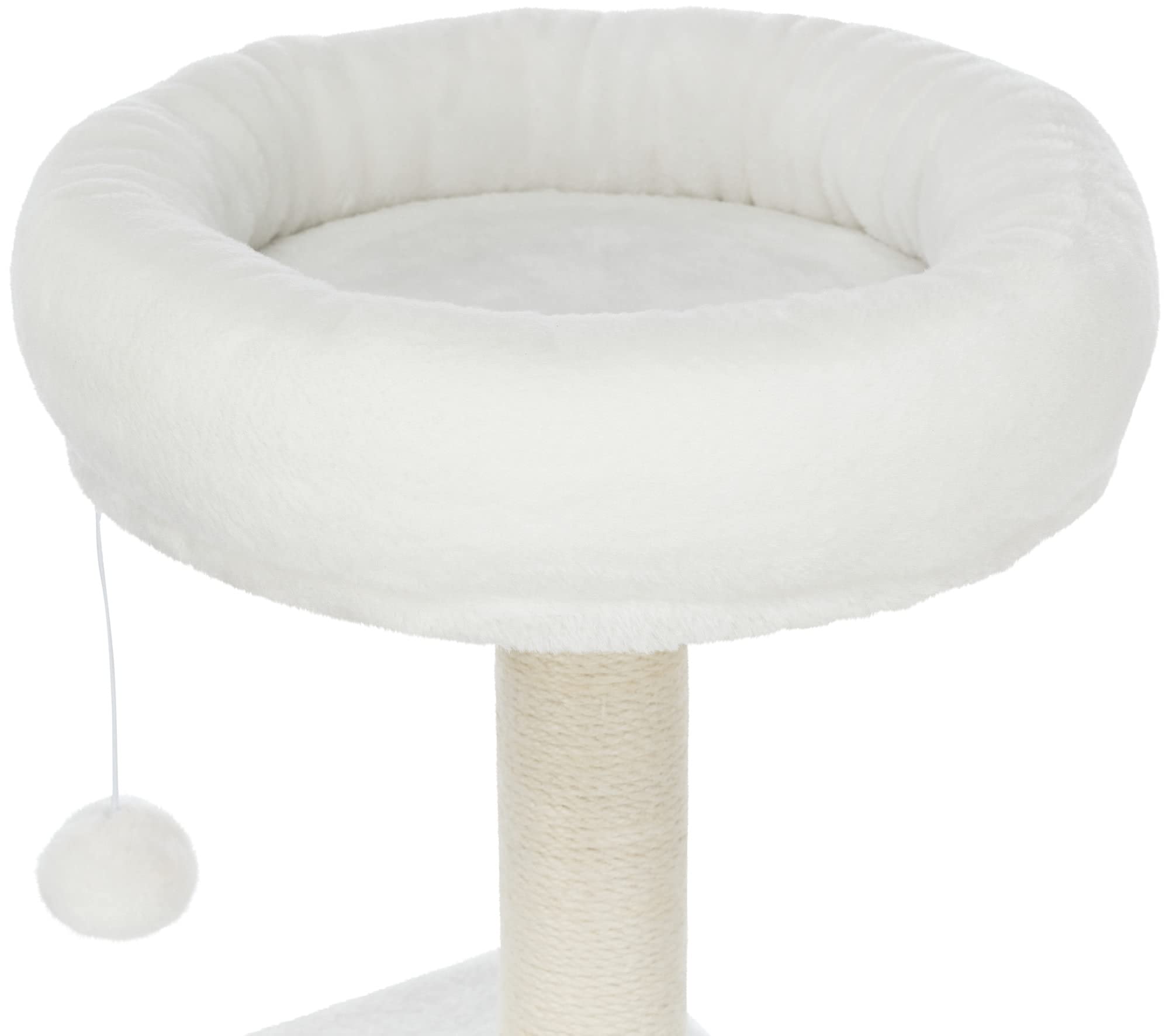 TRIXIE Seli 59-Inch 5-Level Cat Tree with Sisal Scratching Posts, Plush Perches & Condo - Cream Colored Cat Tower with Dangling Toys for Indoor Cats | Perfect for Play, Climbing & Napping in Living Rooms & Bedrooms
