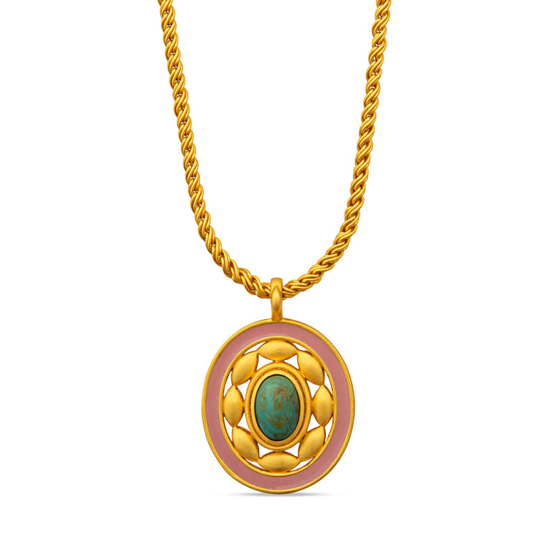 Island in the Sun Pendant Necklace - Tropical Beach Jewelry for Women - Perfect for Vacation, Summer Outfits & Boho Style