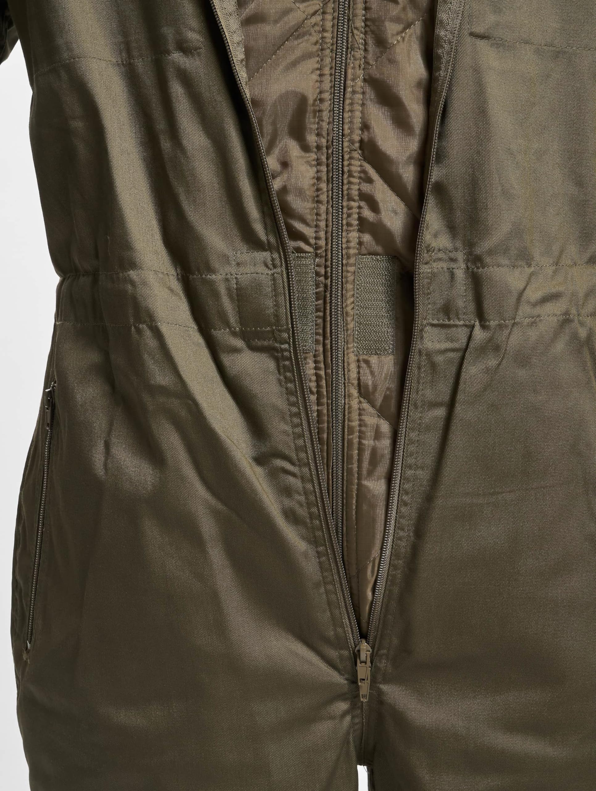 Panzerkombi Men's Work Overalls - Durable Olive Green Coveralls for Construction, Farming & Outdoor Work - Heavy Duty Workwear with Multiple Pockets