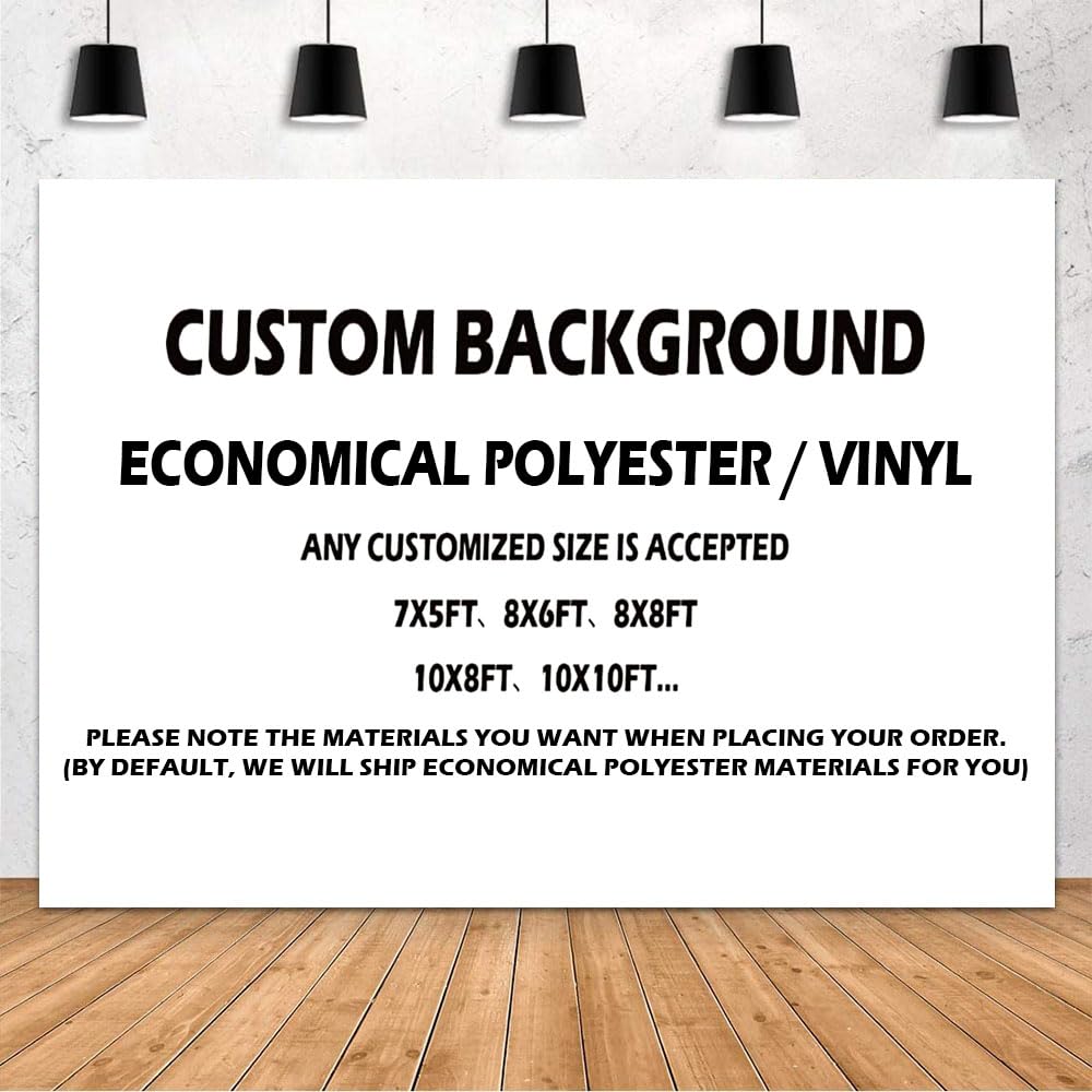 Custom Photo Backdrop 8x6ft - Personalized Polyester/Vinyl Banner for Baby Shower, Birthday & Wedding Decor | Upload Your Own Picture & Text | Photography Background for Parties & Events