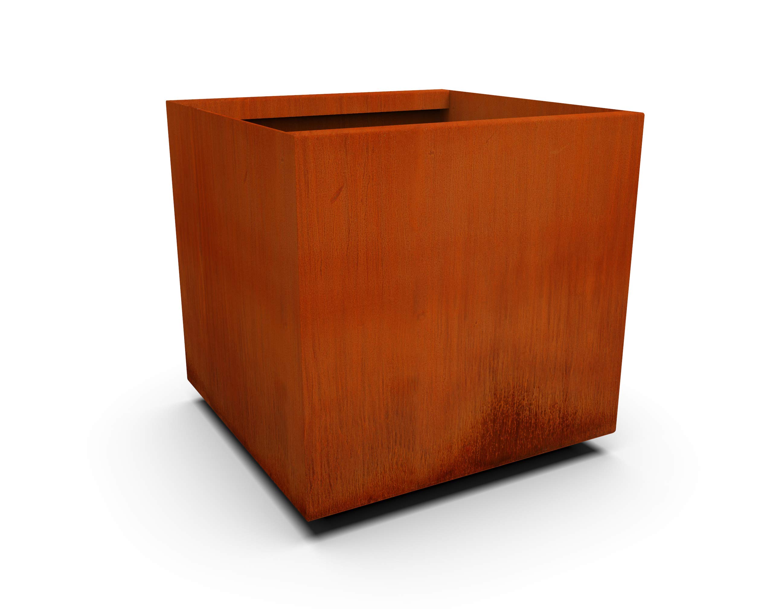 Rustic Corten Steel Planter Box - Square & Cube Garden Planters for Outdoor Decor | Modern Metal Planters for Patio, Balcony, Commercial & Residential Landscaping