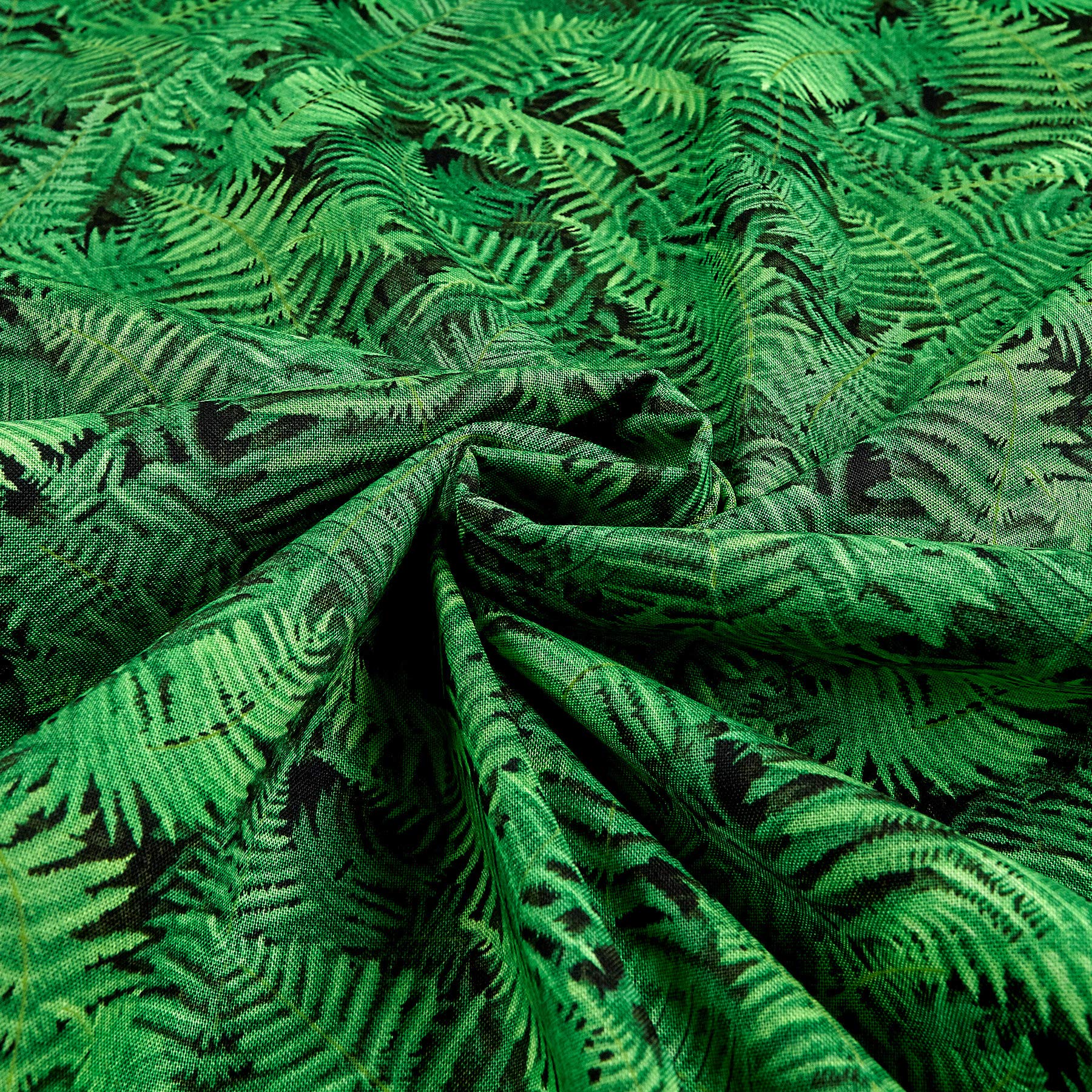 Landscape Medley Ferns Green Quilting Fabric by the Yard - Premium Cotton Fabric for Quilting, Sewing & DIY Crafts - Perfect for Home Decor, Apparel & Patchwork Projects