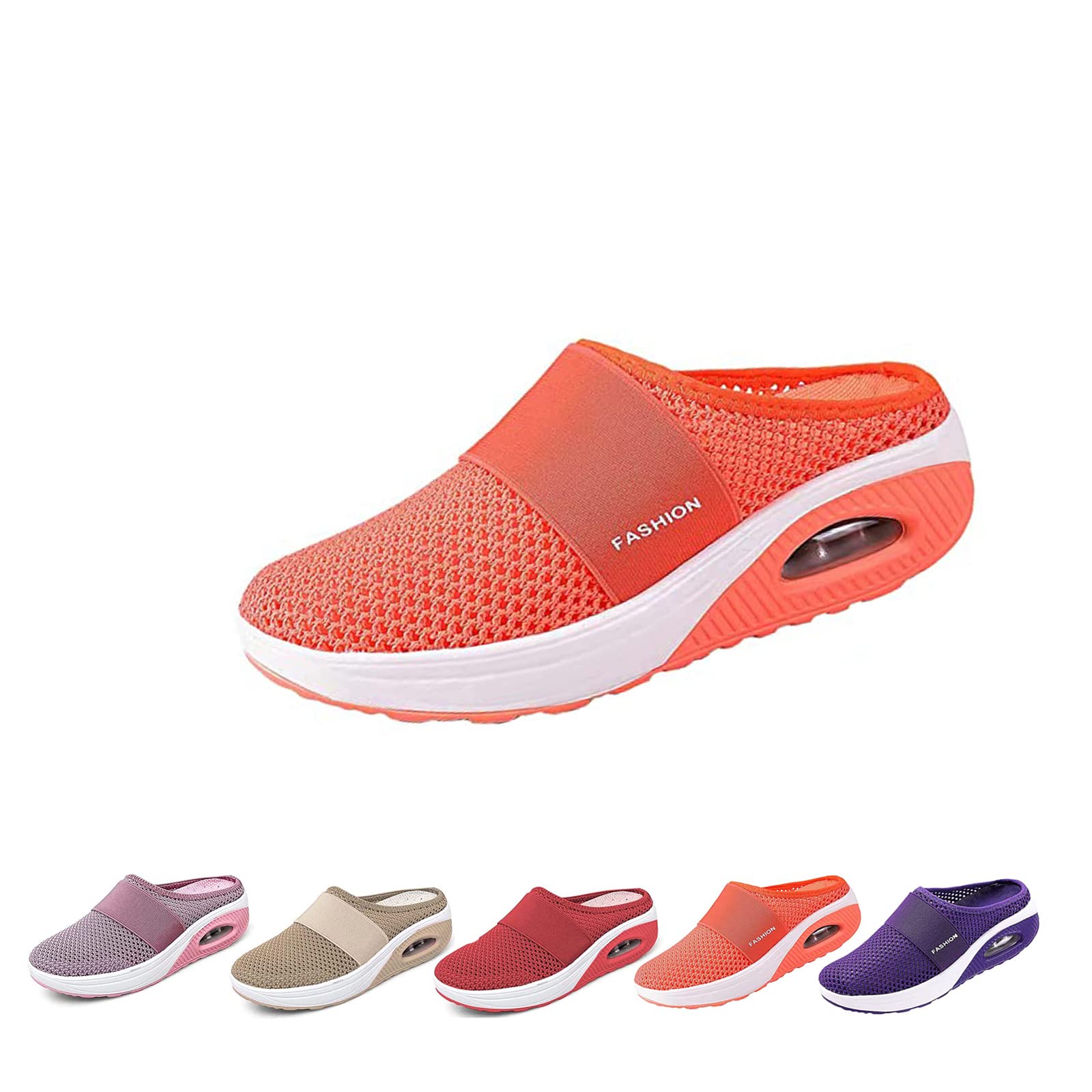 Orthopedic Diabetic Walking Loafers for Women - Air Cushion Slip-On Comfort Shoes with Arch Support - Perfect for Daily Wear, Work & Travel