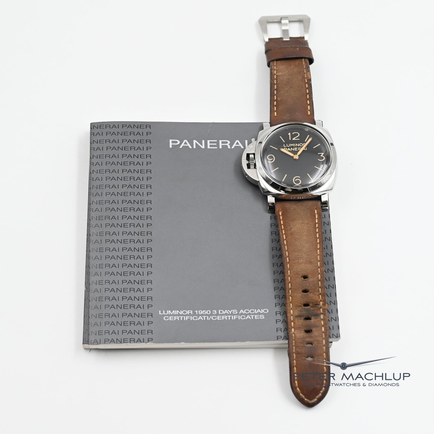 Original Panerai Luminor 1950 Left Handed 2016 Luxury Watch - Perfect for Collectors & Left-Handed Professionals | Stylish Timepiece for Formal Events & Business Meetings