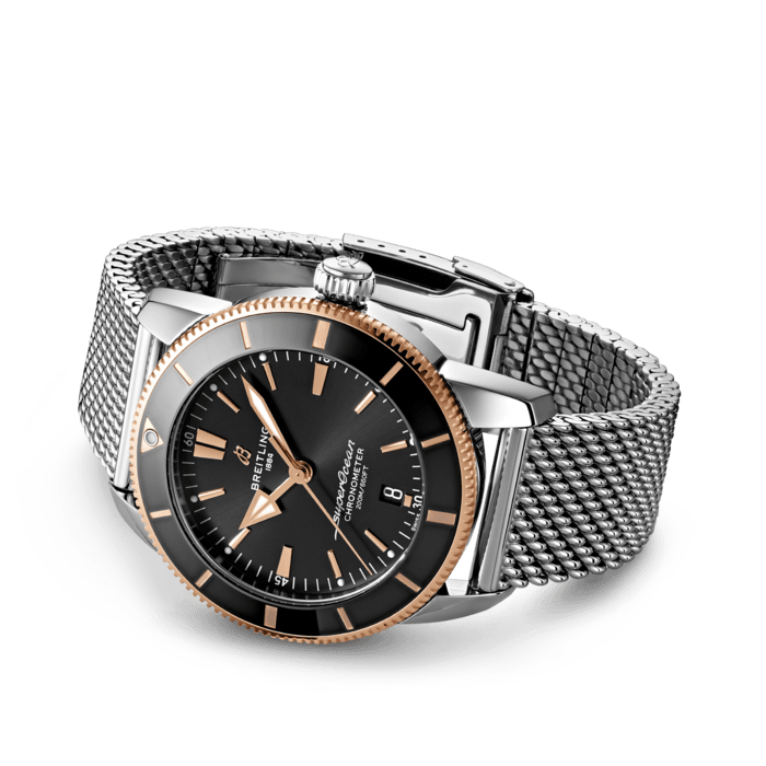 Breitling Superocean Heritage B20 Automatic 44mm Men's Luxury Watch - Stainless Steel & 18K Red Gold - Diver's Timepiece for Swimming, Sailing & Professional Use