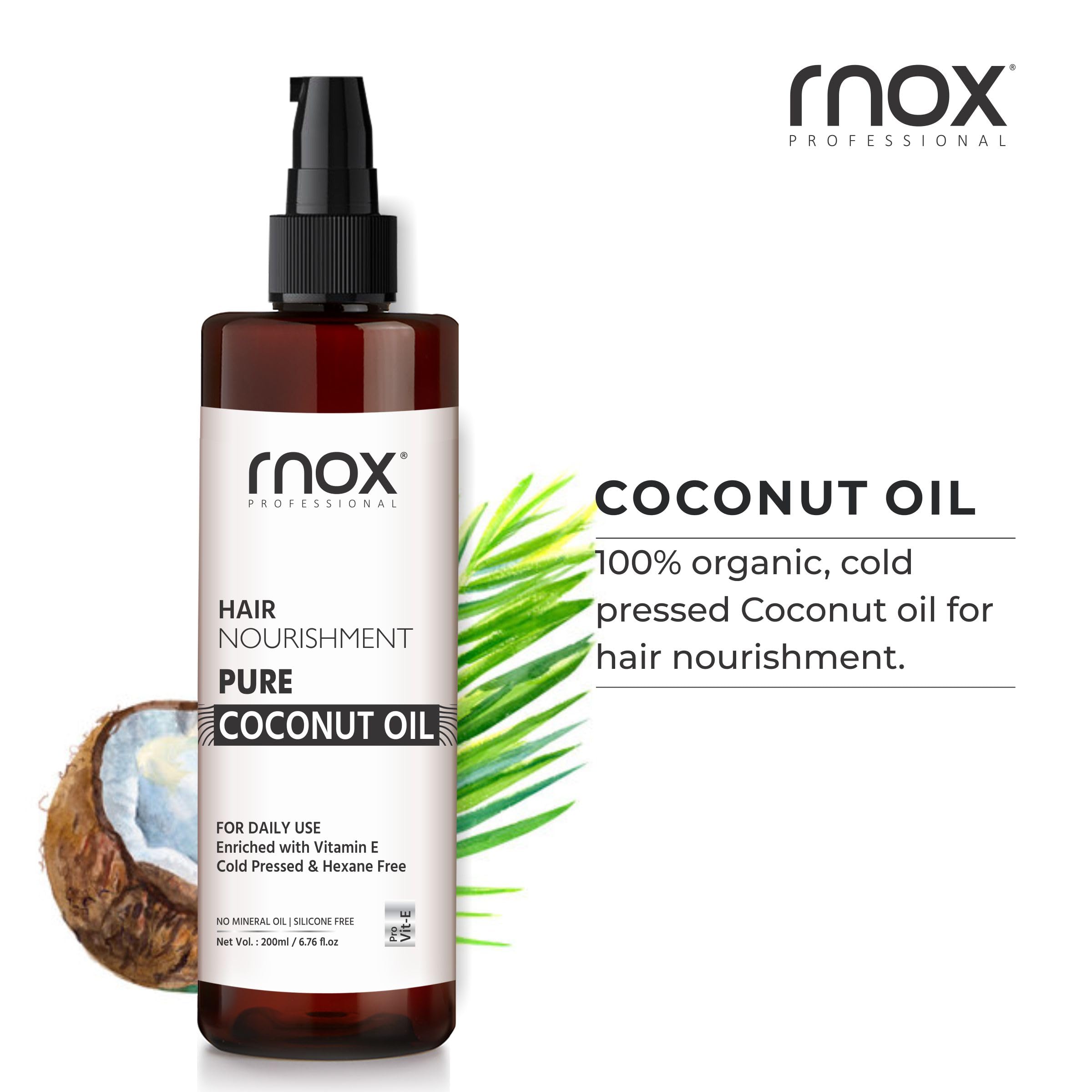 Organic Cold-Pressed Virgin Coconut Oil for Hair & Skin - 100% Pure Natural Hair Treatment to Strengthen Roots | USDA Certified | Perfect for DIY Beauty, Cooking & Massage