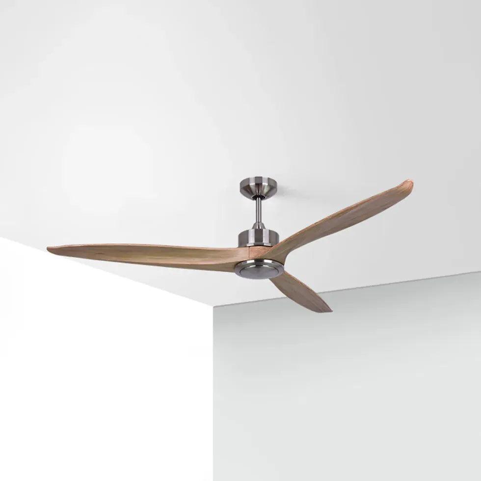 3-Blade Modern Wood Ceiling Fan with Light Kit - Energy Efficient Air Circulation for Living Room, Bedroom, and Office Spaces