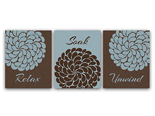 Slate & Brown Bathroom Decor Set - Relaxing Soak & Unwind Bath Accessories for Spa-Like Experience at Home | Perfect for Gifts, Self-Care, and Modern Bathroom Design