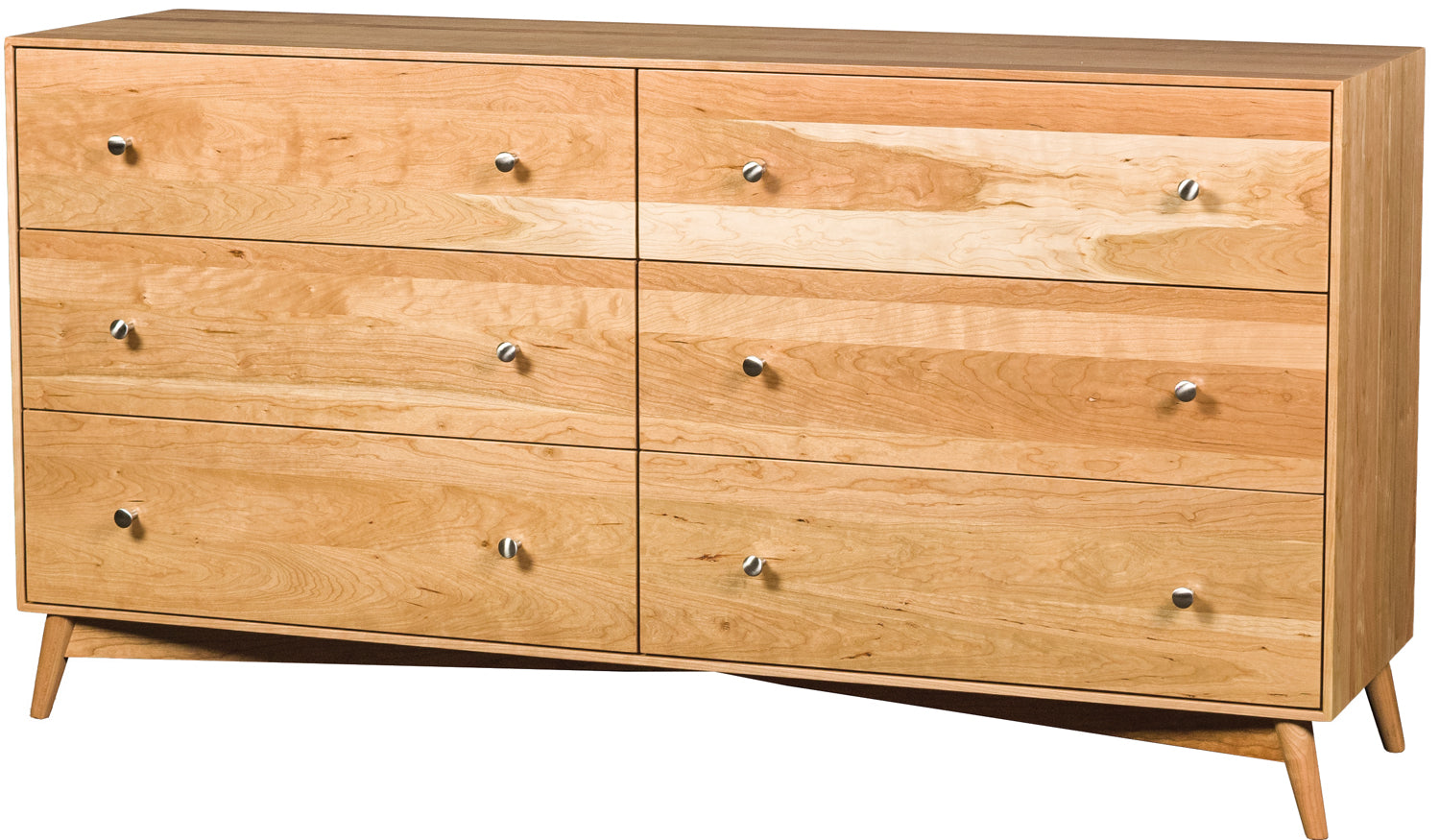 Hudson Hardwood Wider Dresser - Solid Wood Chest of Drawers for Bedroom Storage | Spacious Dresser for Clothes, Linens & Organizing Bedroom Essentials