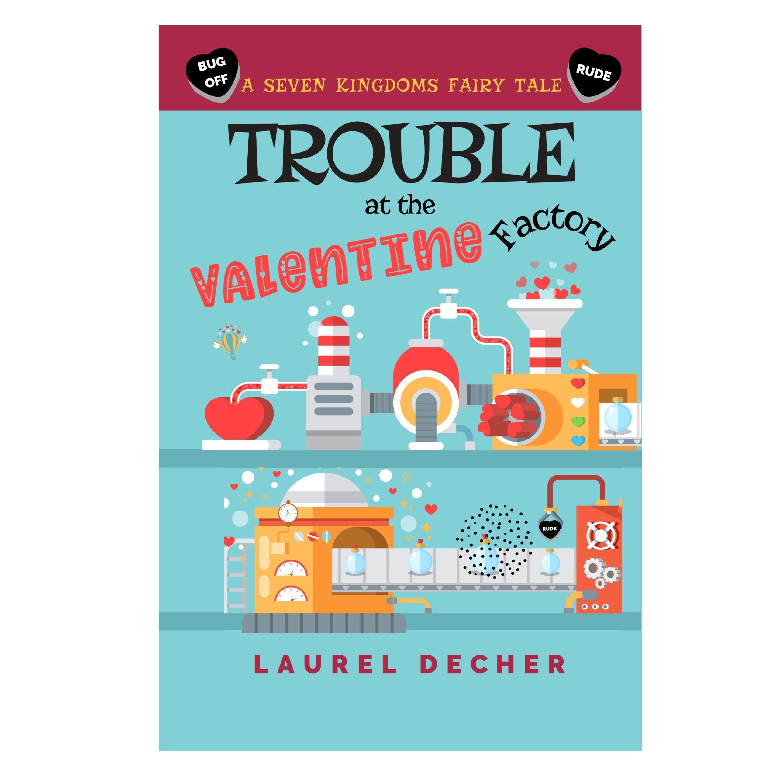 Decher Laurel Trouble at the Valentine Factory Paperback Book - Perfect for Mystery Lovers & Book Club Discussions