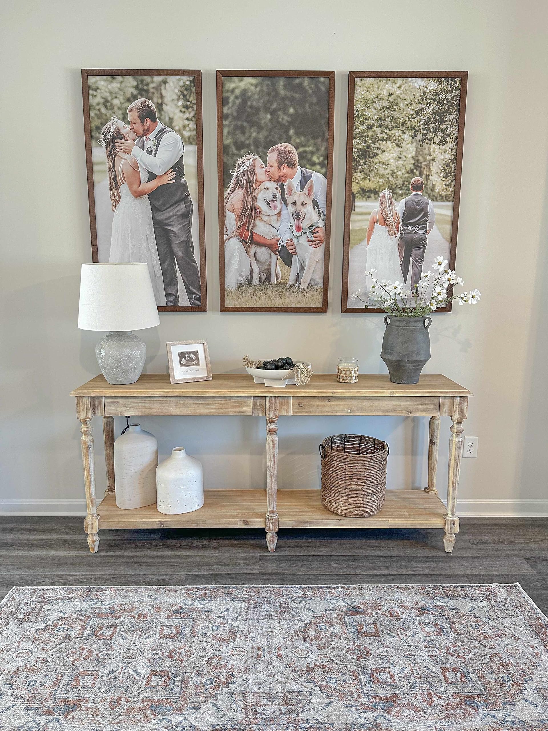 Hauteloom Hera Washable Area Rug - Soft Non-Slip Living Room & Bedroom Carpet - Blue Ivory 2x3 Feet - Perfect for Home, Office, Nursery Decor