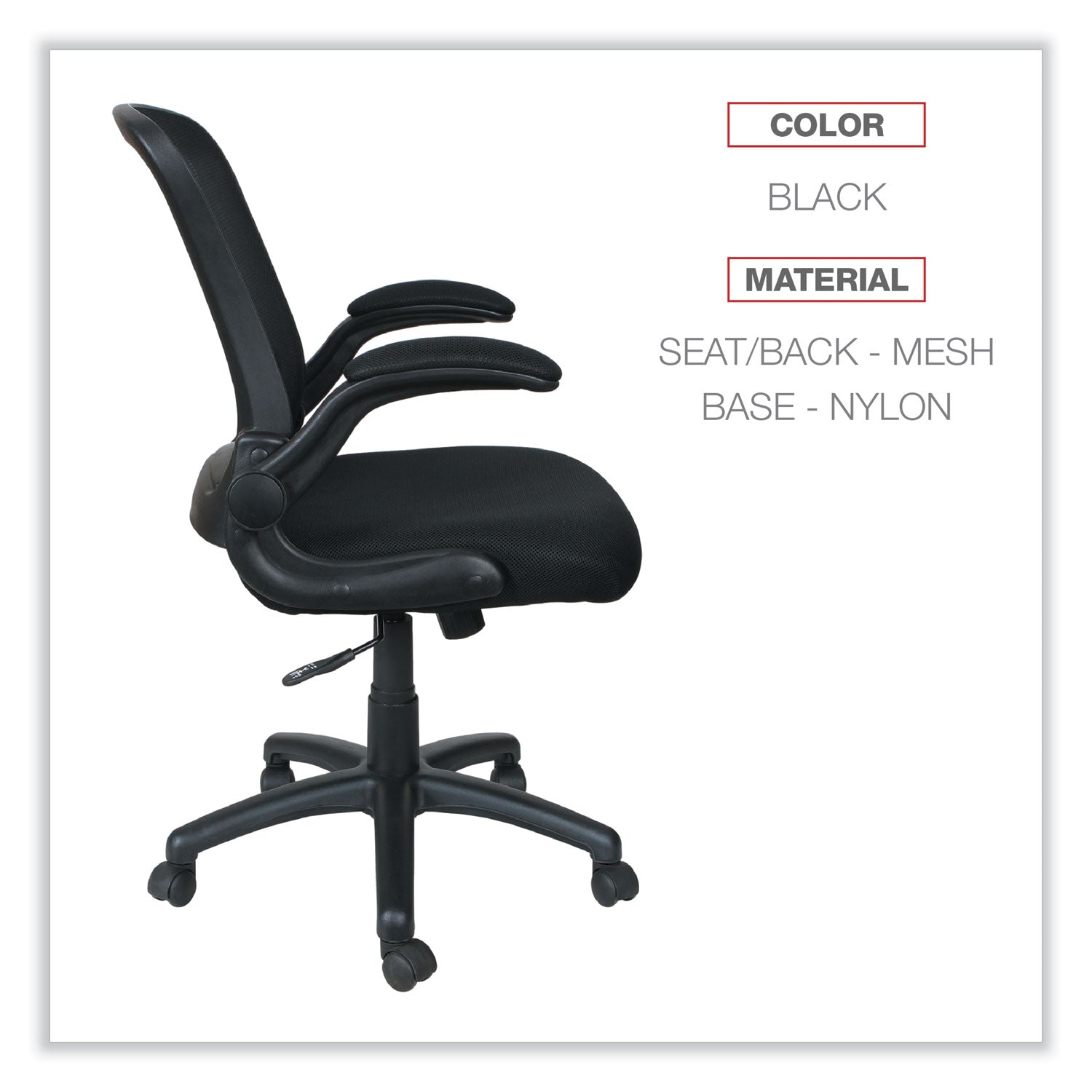 Alera® E Series Swivel Tilt Mid Back Mesh Office Chair - Ergonomic Design, Adjustable Seat Height 18.11
