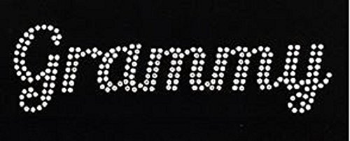 Grammy Word Rhinestone Iron-On Transfer - DIY Custom T-Shirts, Jackets & Hats for Parties, Concerts & Special Events