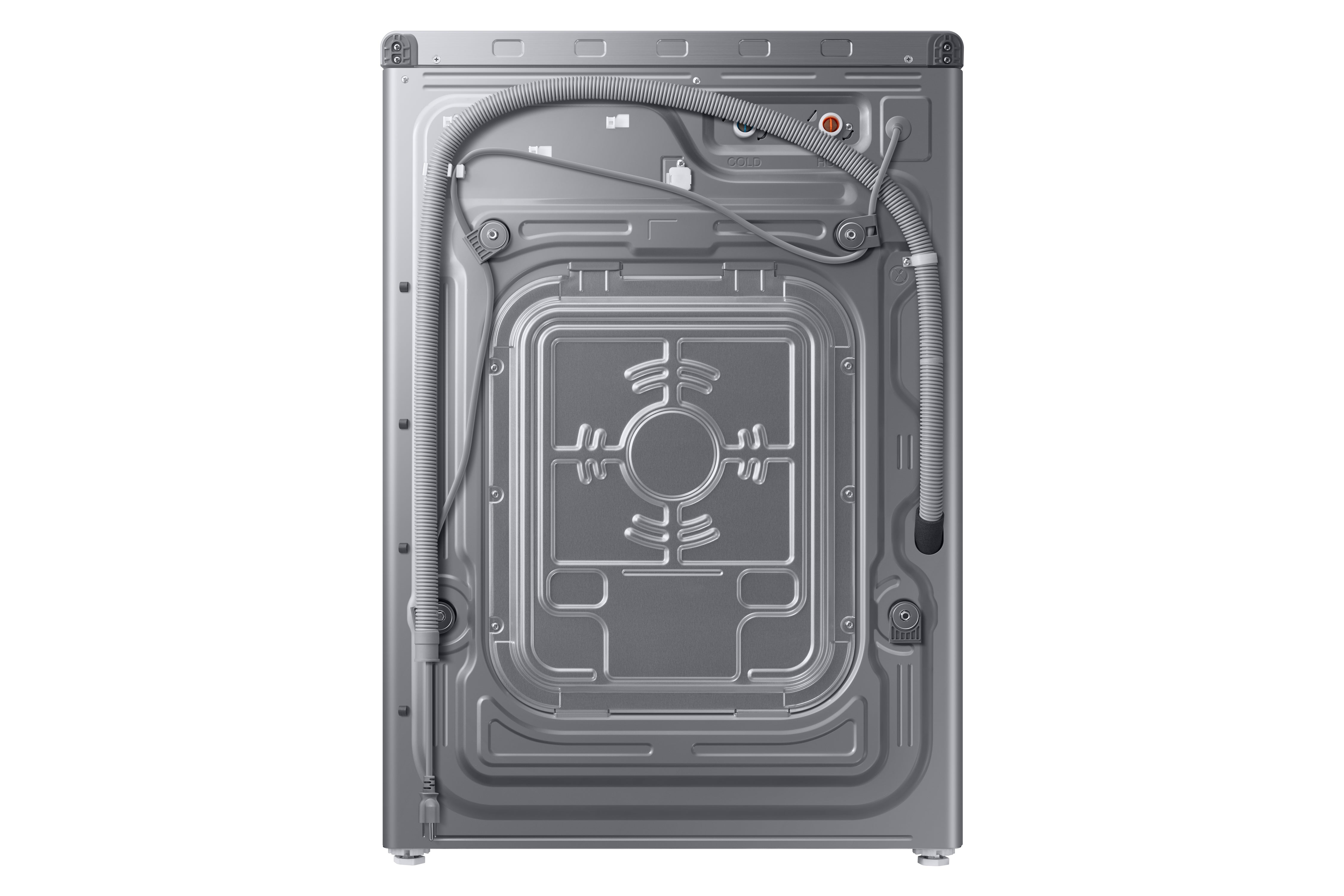 Samsung WF45R6100AP Front Load Washer - 5.2 Cu. Ft. Stainless Steel Platinum Steam Washing Machine for Large Loads | Perfect for Family Laundry & Heavy-Duty Cleaning