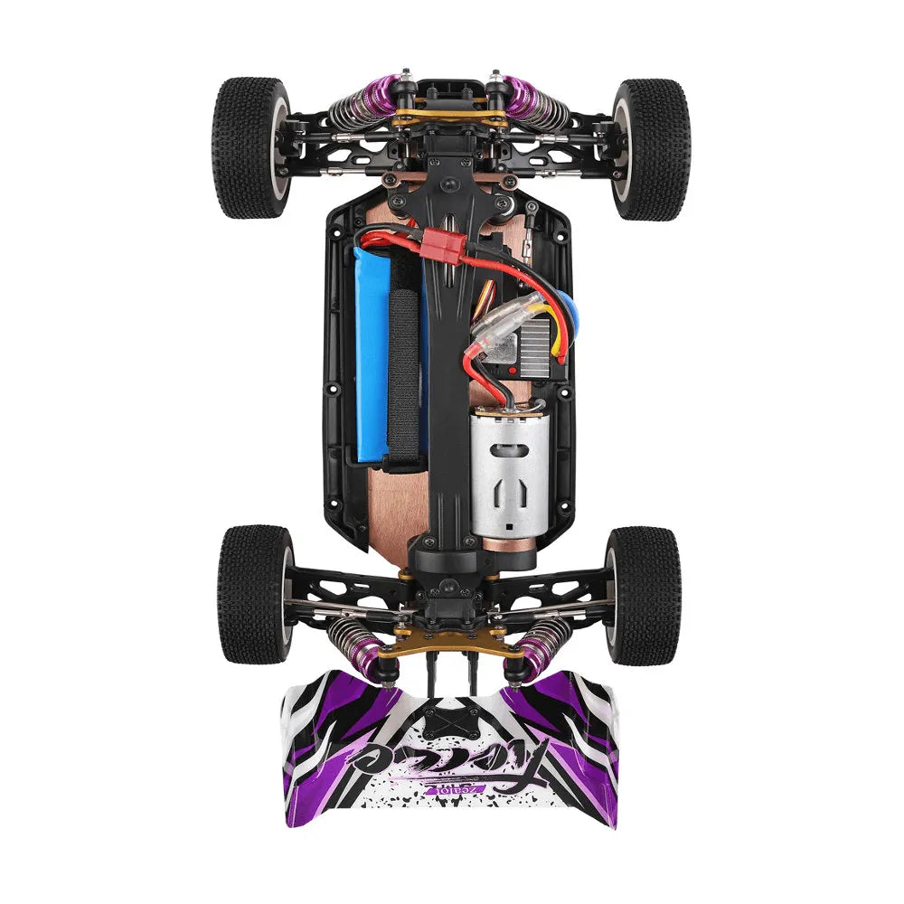 WLToys 124019 1/12 Scale 2.4G 4WD 60km/h High Speed RC Car with Metal Chassis - Off Road Climbing Truck for Kids & Adults - Perfect for Outdoor Racing, Backyard Driving & Off-Road Adventures