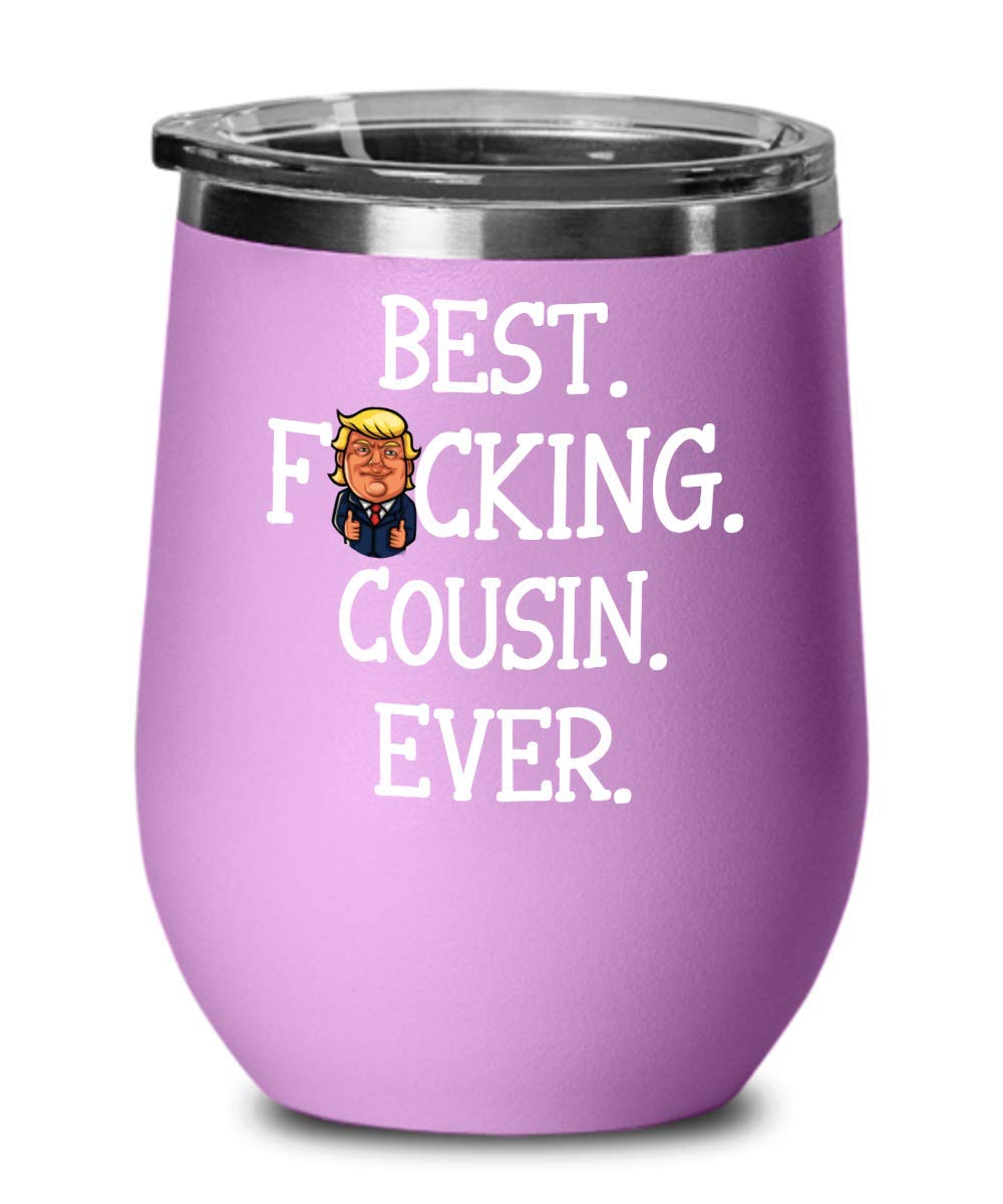 Trump Wine Tumbler - 12oz Insulated Travel Mug for Men & Women | Keeps Drinks Hot/Cold | Funny Sarcastic Gift for Office, Commute & Outdoor Activities