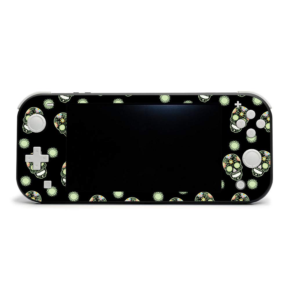 MightySkins Nintendo Switch Lite Skin - Nighttime Skulls Design | Protective Vinyl Decal Wrap Cover | Durable, Easy to Apply & Remove | Made in USA | Perfect for Gaming, Travel & Personalization