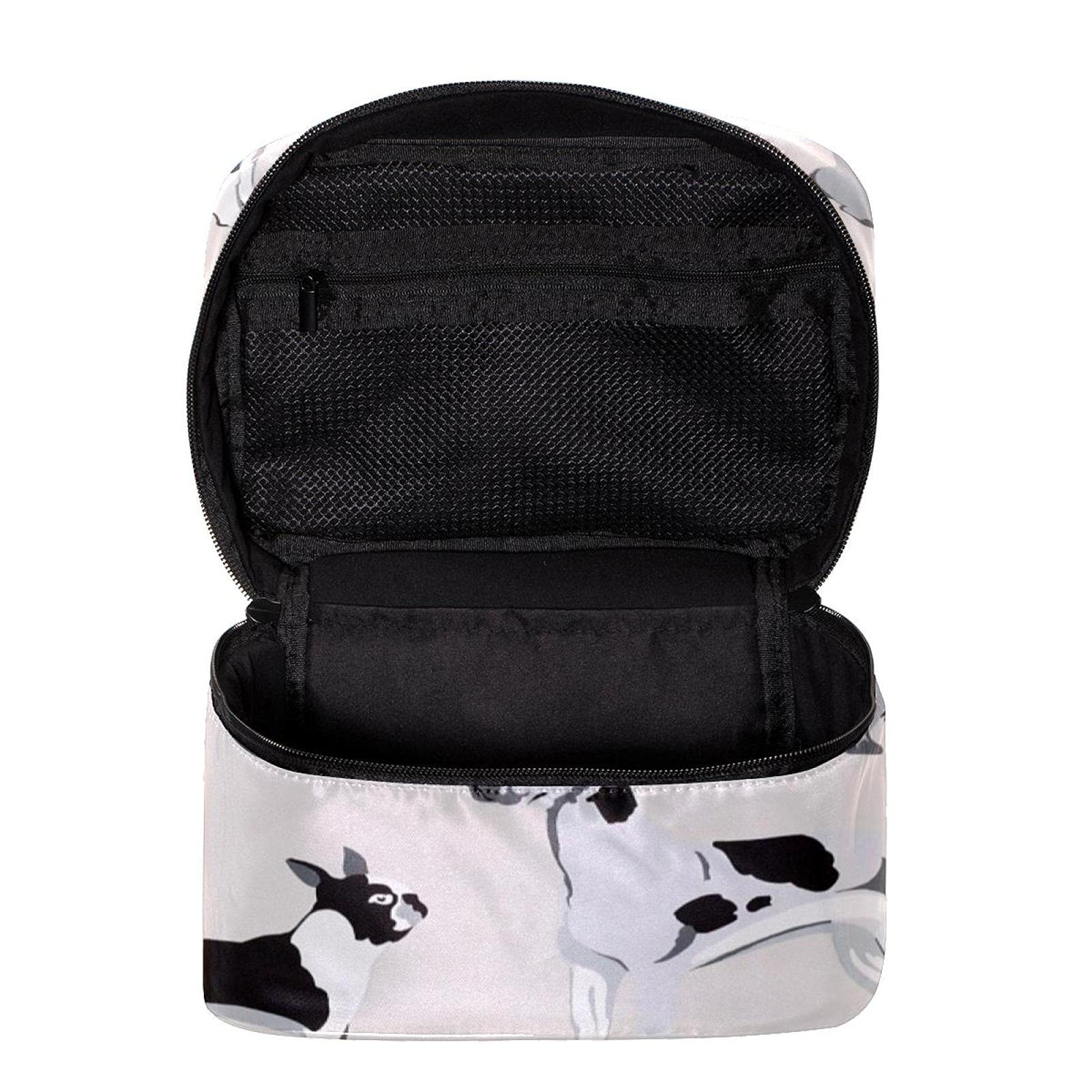 Cute Puppy Dogs Pattern Travel Makeup Bag - Large Cosmetic Organizer with Zipper for Women & Girls - Perfect for Travel, Gym, and Daily Essentials Storage