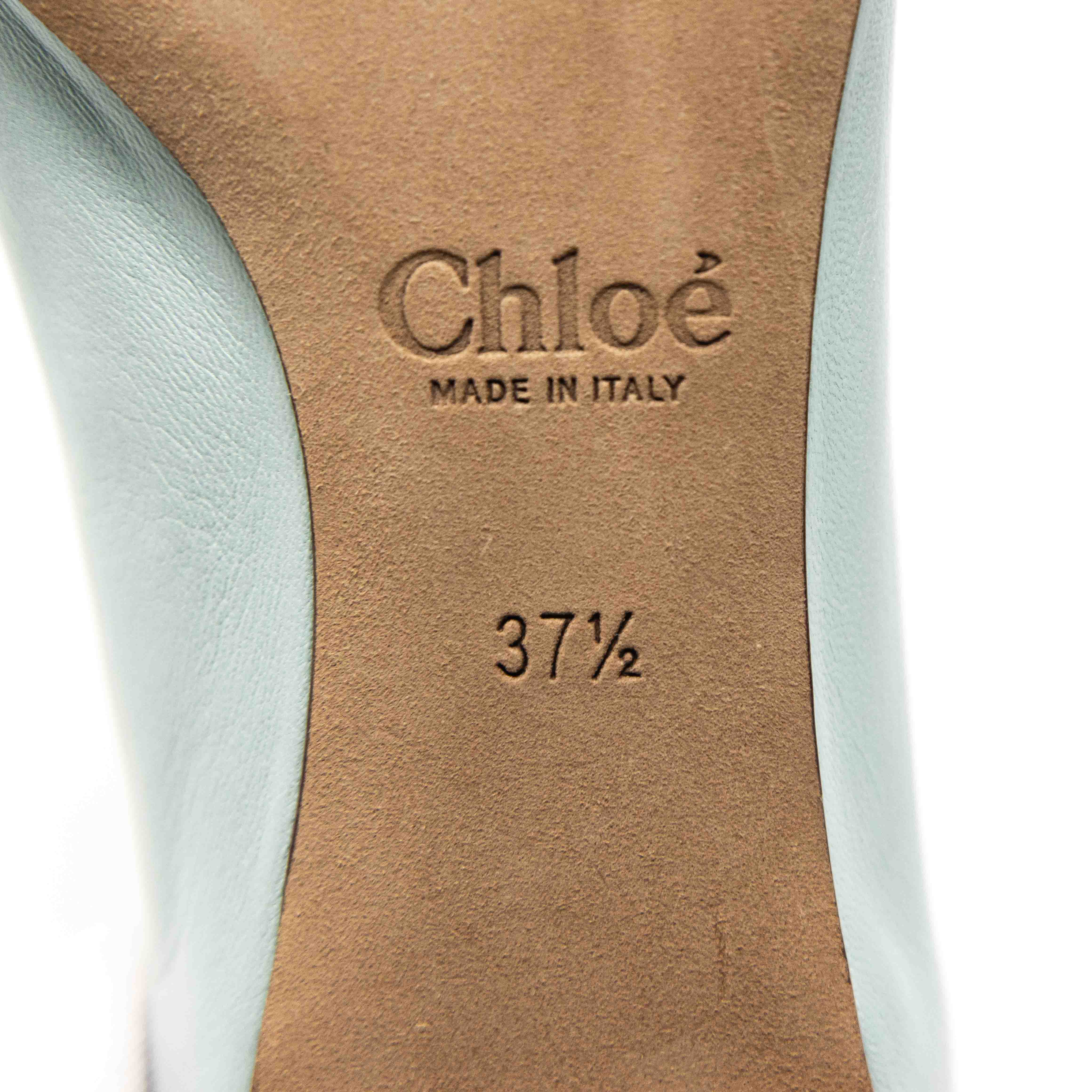 Chloe Blue Gabes Flats Women's Size 37.5 | Comfortable Casual Loafers for Work, Travel & Everyday Wear