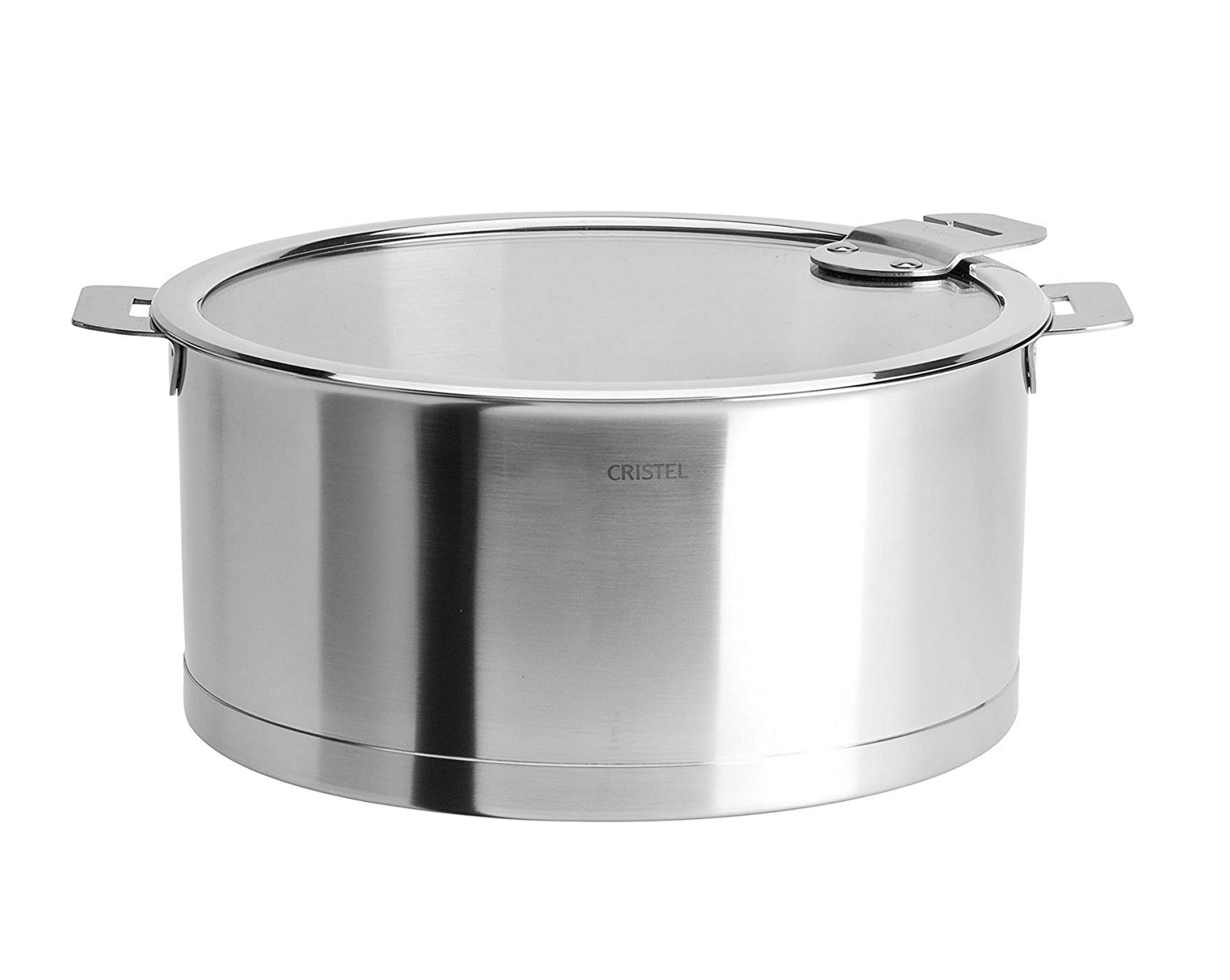 Cristel Strate C14QLKSA 1 Quart Stainless Steel Saucepan with Lid - Perfect for Cooking Soups, Sauces, and Melting Butter - Silver