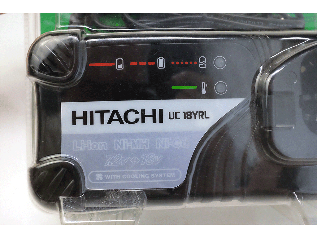 Hitachi UC 18YRL Universal Rapid Charger with 12V Battery - Compatible with 7.2V/18V Ni-Cad, Ni-MH & Lithium-Ion Power Tools - Perfect for DIY Projects & Professional Worksites