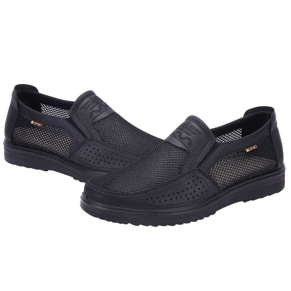 ANUFER Men's Breathable Mesh Loafers - Lightweight Summer Driving Shoes & Casual Sneakers for Walking, Travel, and Outdoor Activities