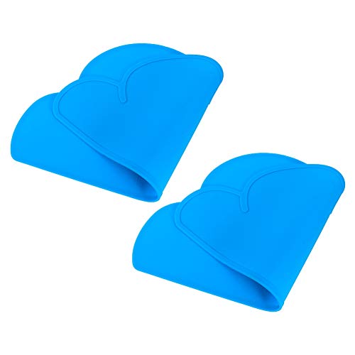 2 Pack Cloud-Shaped Silicone Feeding Plate Placemats for Kids - Waterproof, Heat Insulation Baby Placemat (Blue) | Perfect for Highchair, Dining Table & Mess-Free Mealtime